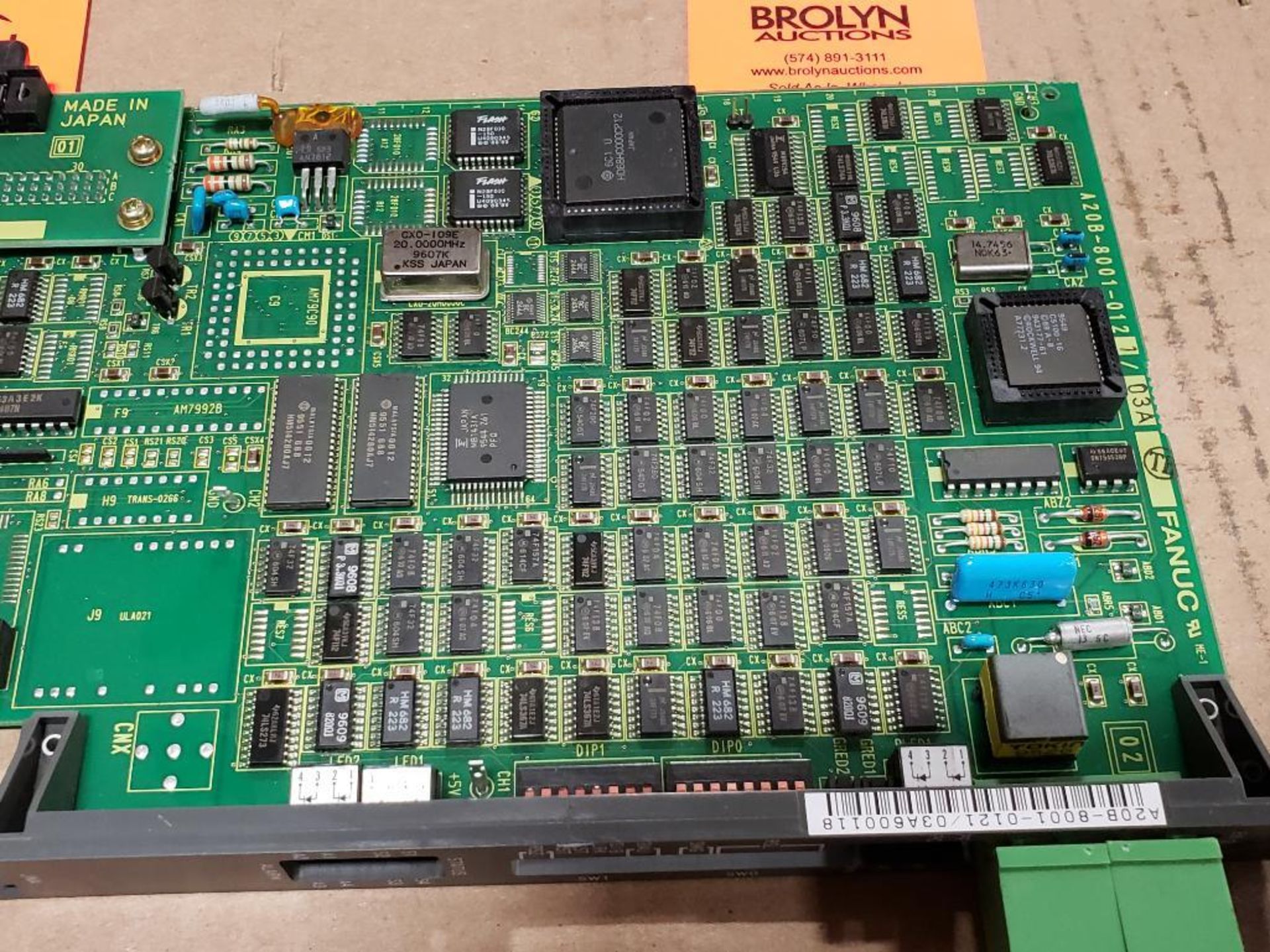 Fanuc control board. Part number A20B-8001-0121/03A. - Image 5 of 8