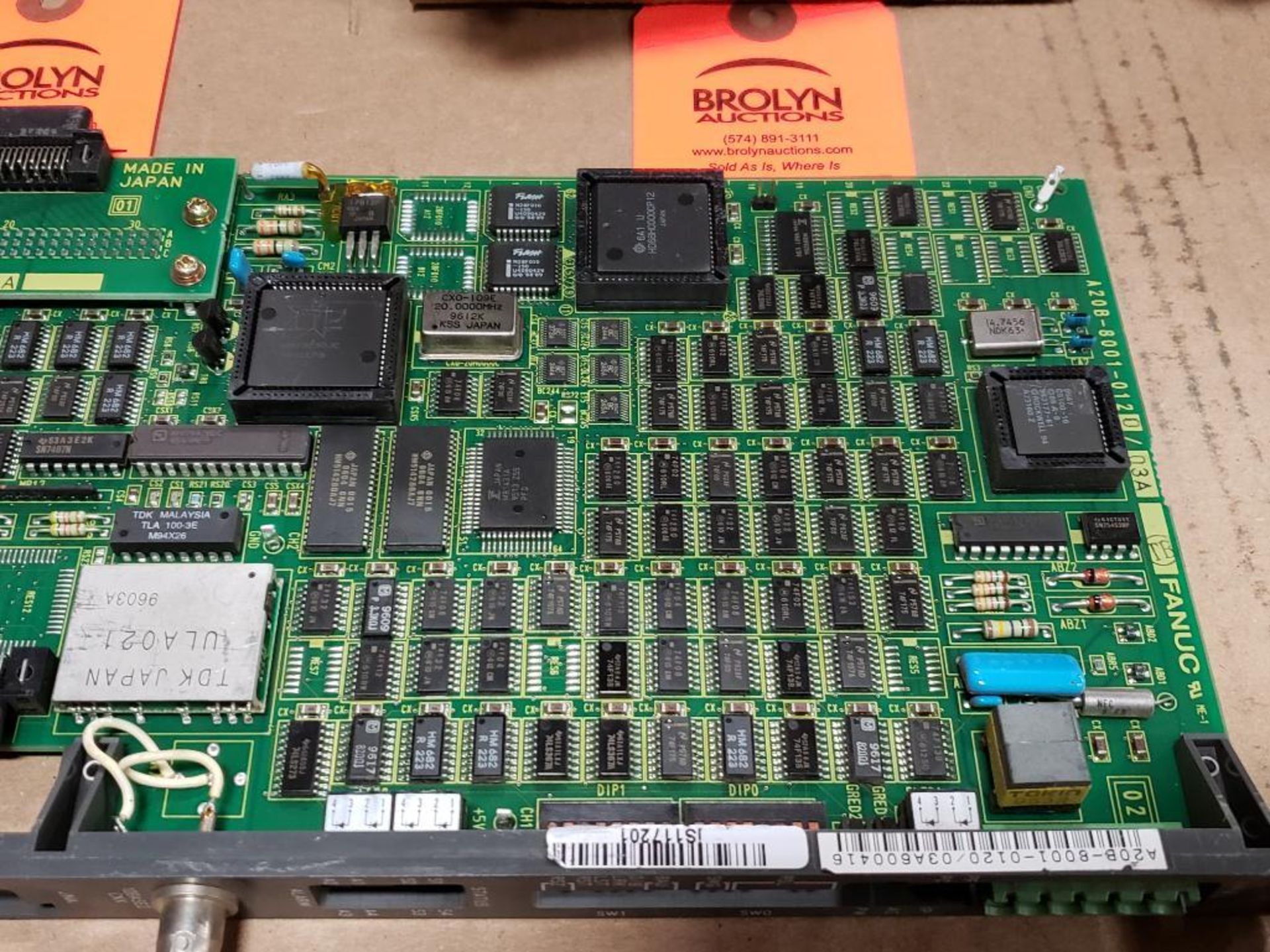Fanuc control board. Part number A20B-8001-0120/03A. - Image 5 of 8
