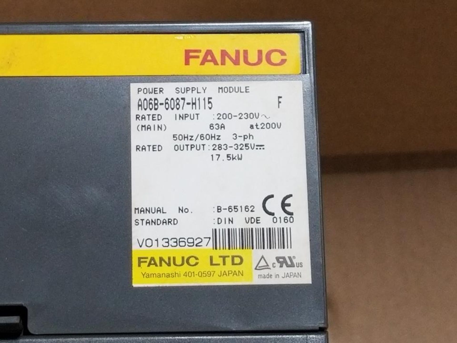 Fanuc A06B-6087-H115 power supply module. 17.5kW output. - Image 4 of 6