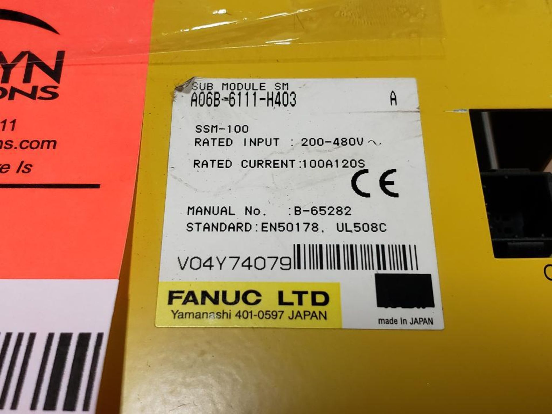 Fanuc sub module. Part number A06B-6111-H403. - Image 2 of 3