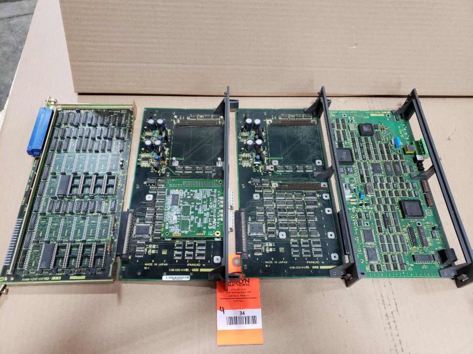 Qty 4 - Assorted Fanuc control boards.