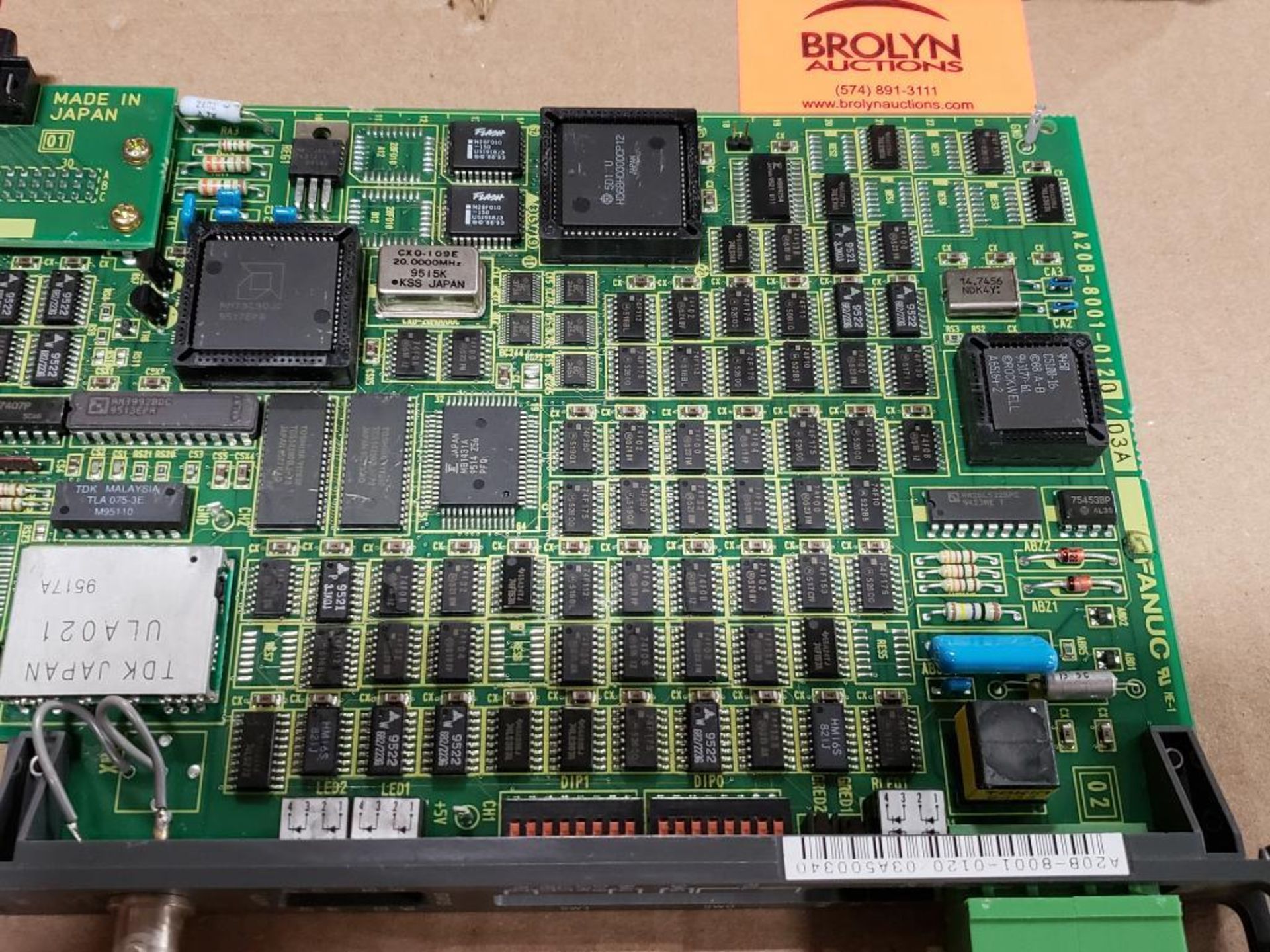 Fanuc control board. Part number A20B-8001-0120/03A. - Image 5 of 8