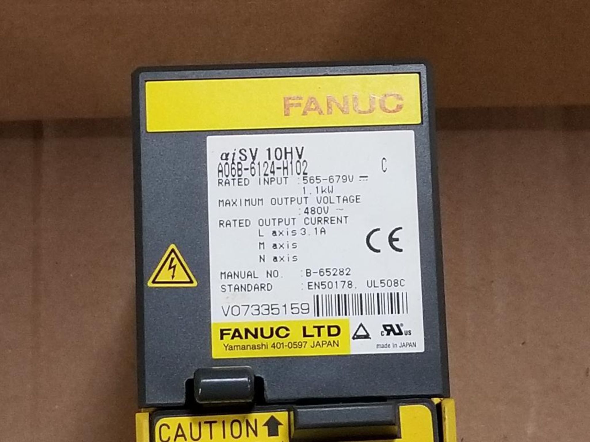 Fanuc A06B-6124-H102 aiSV 10HV. 1.1kW. - Image 5 of 6