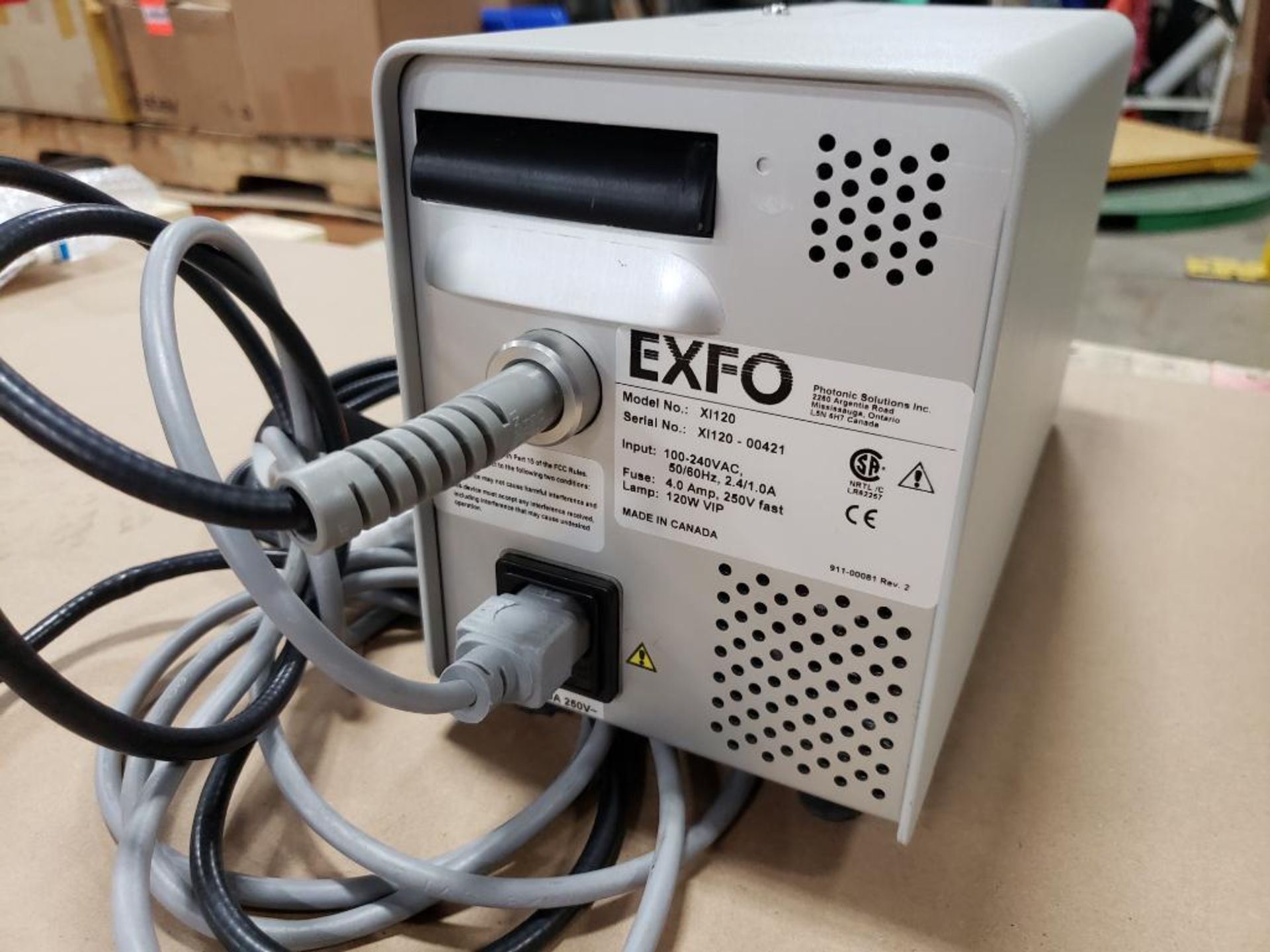 EXFO X-Cite 120 fluorescence illumination system. XL120, 100-240VAC. - Image 4 of 5
