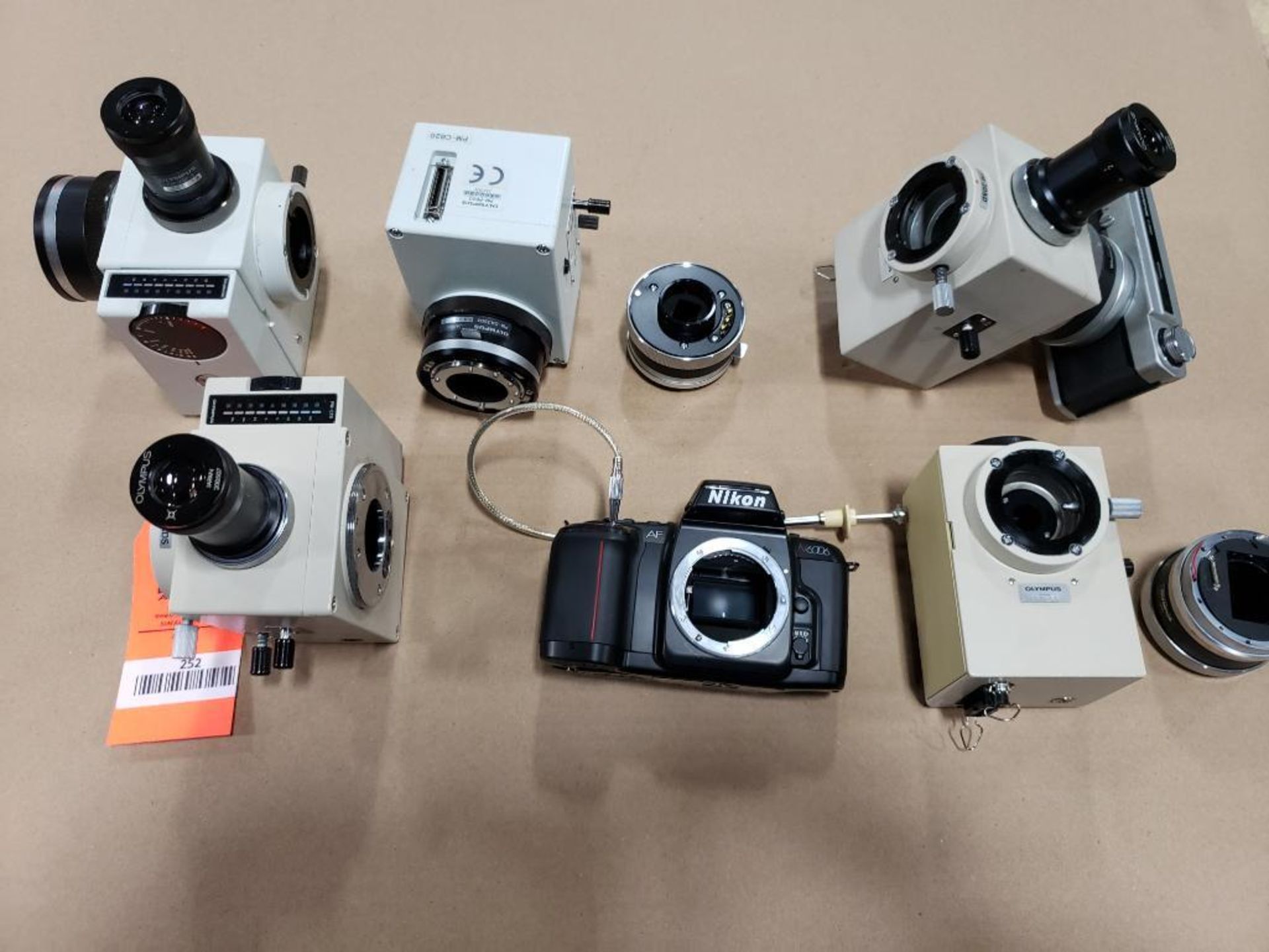 Assorted microscope camera attachments. Olympus, Nikon. - Image 6 of 6