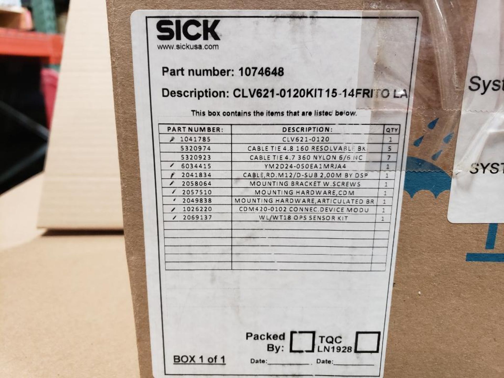 Sick laser. Part number CDM420-0120 laser. Kit part CLV621-0120KIT15. - Image 7 of 7