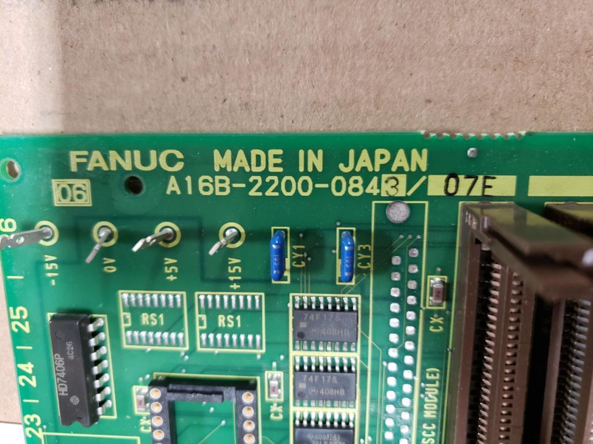 Fanuc control board. Part number A16B-2200-0843/07E. - Image 5 of 8