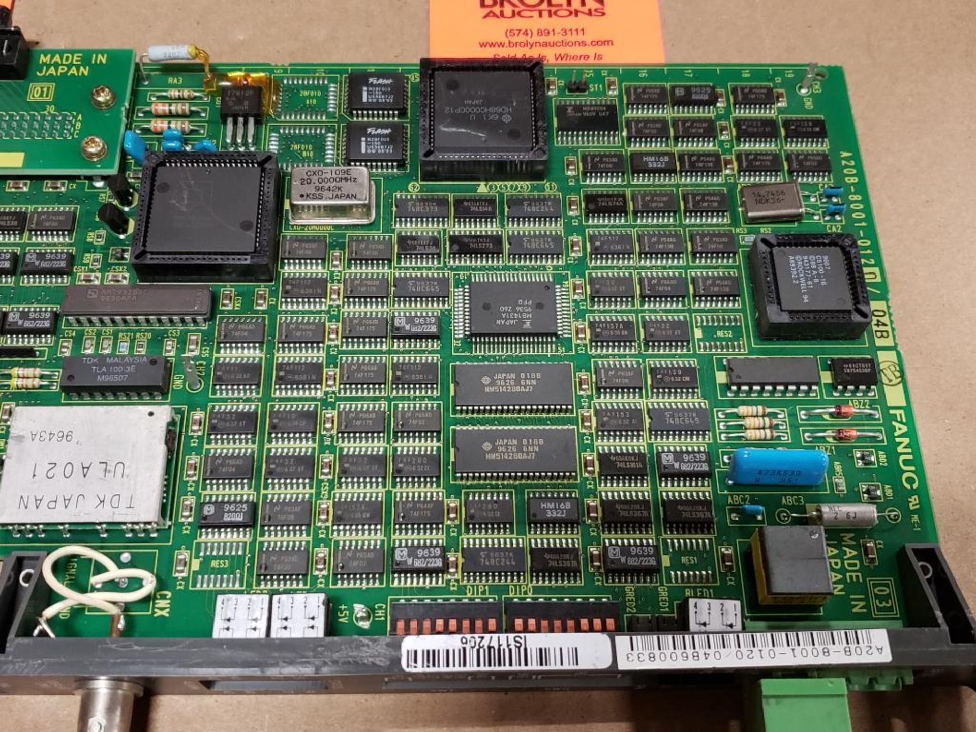 Fanuc control board. Part number A20B-8001-0120/04B. - Image 5 of 8