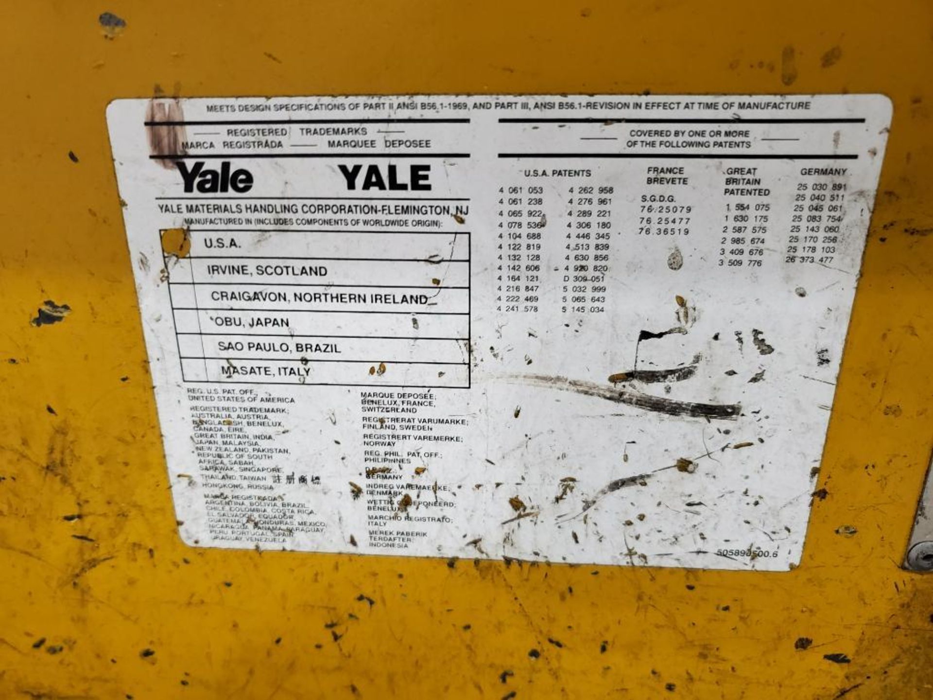 3000lb Yale 24v stand up forklift. Model OS030EAN24TE089. 4175 hours on meter. - Image 17 of 18