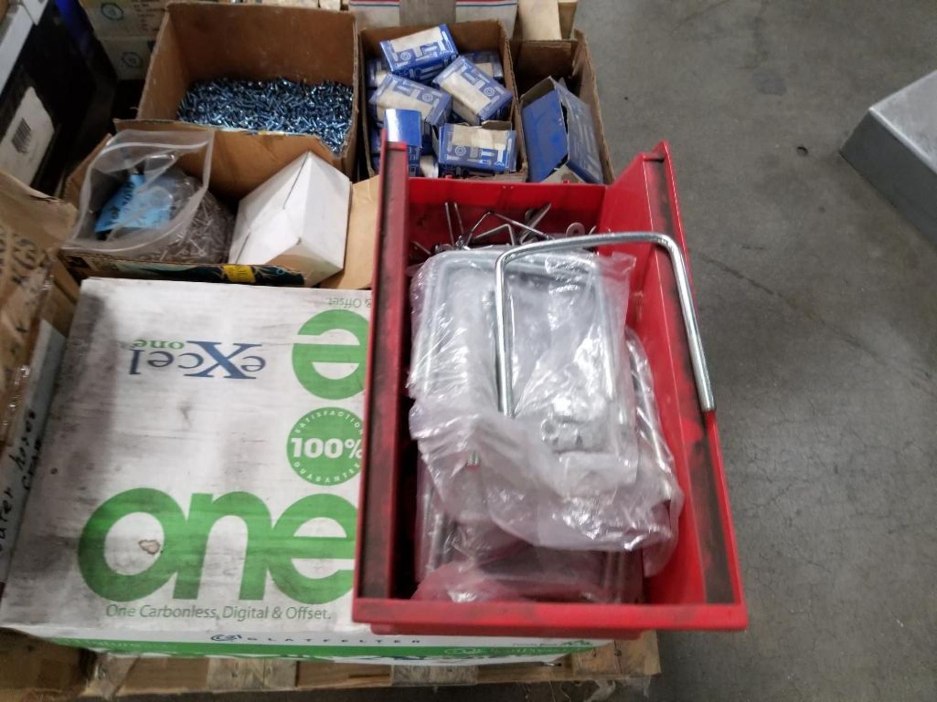 Pallet of assorted replacement parts, hardware. - Image 2 of 12