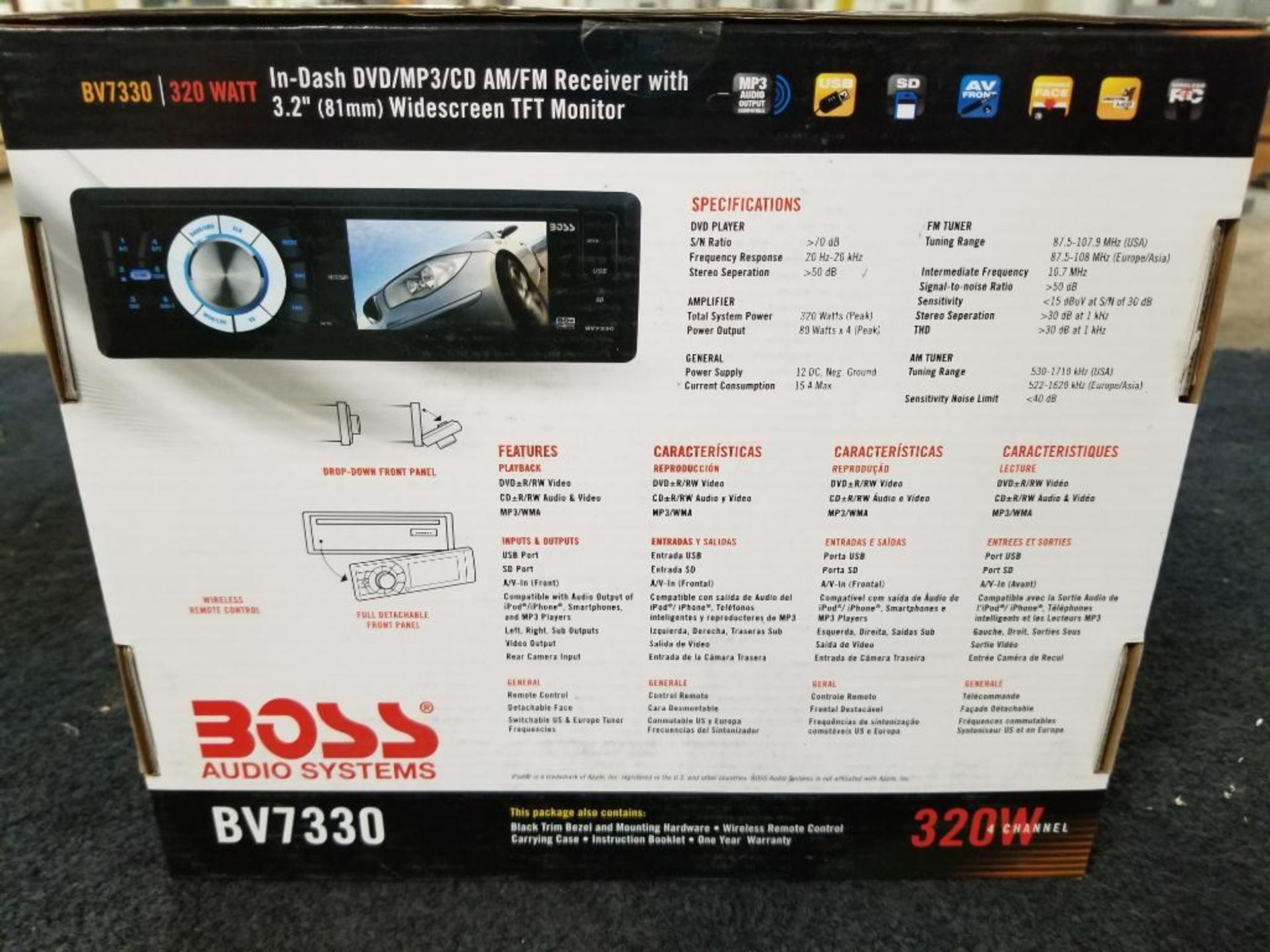 Qty 4 - Assorted Boss car stereo units. New in box. - Image 8 of 14