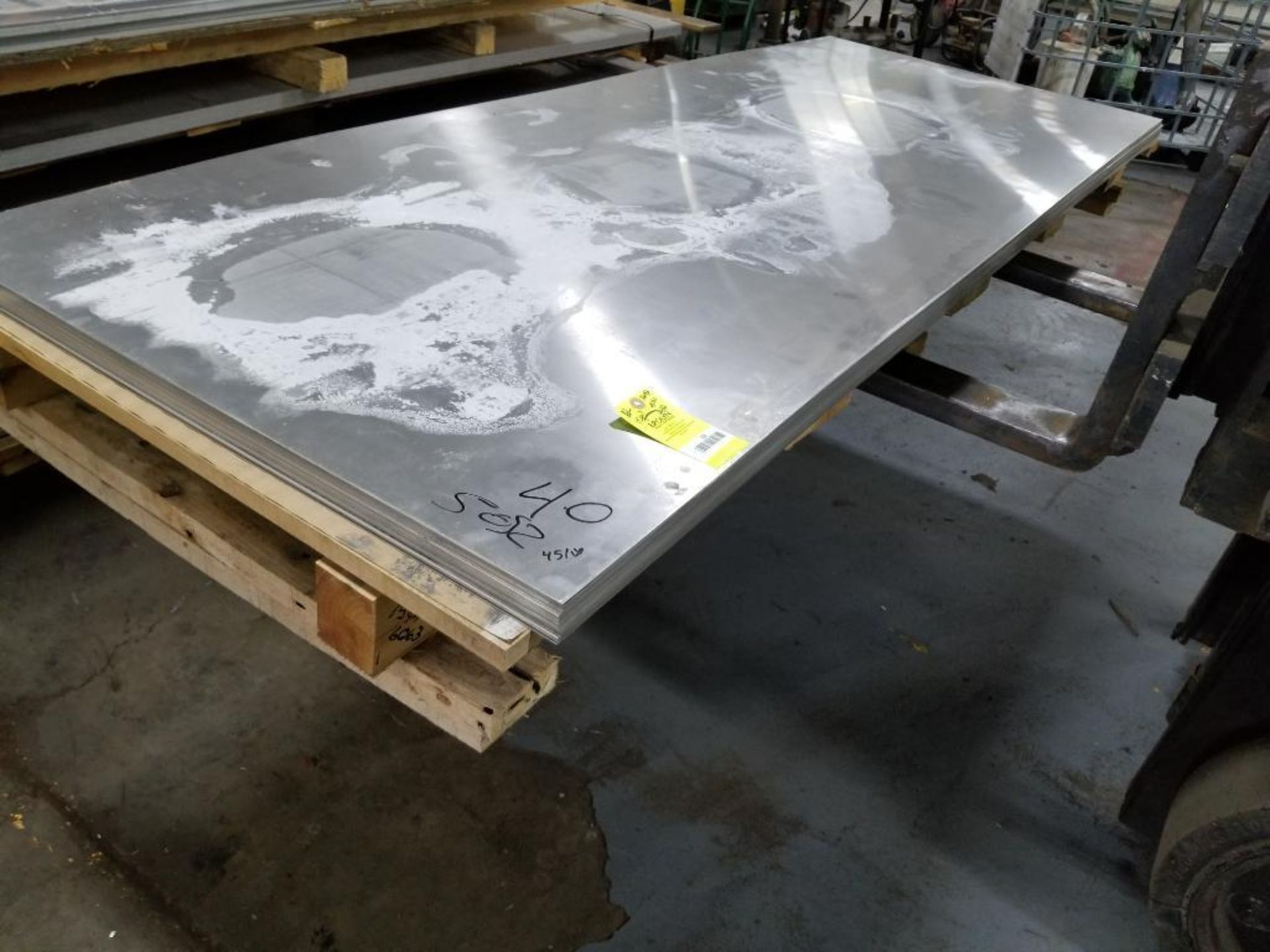 Qty 22 sheets - 5052 aluminum. 15 gauge.36in x 96in. 451lbs approx.