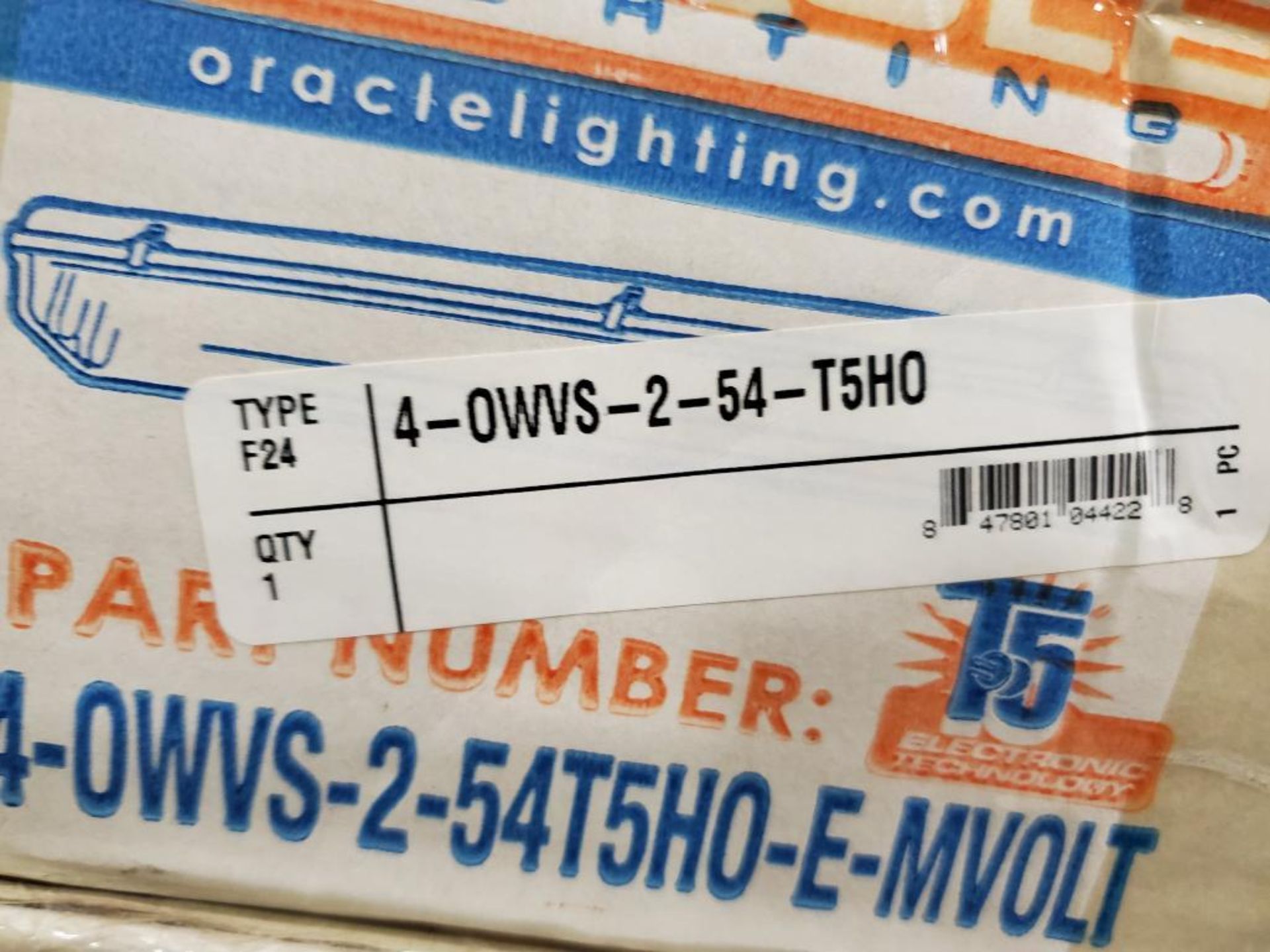 Qty 4 - Oracle Lighting 4-OWVS-2-54T5H0-E-MVOLT vapor tight fixture 48". New in box. - Image 5 of 5