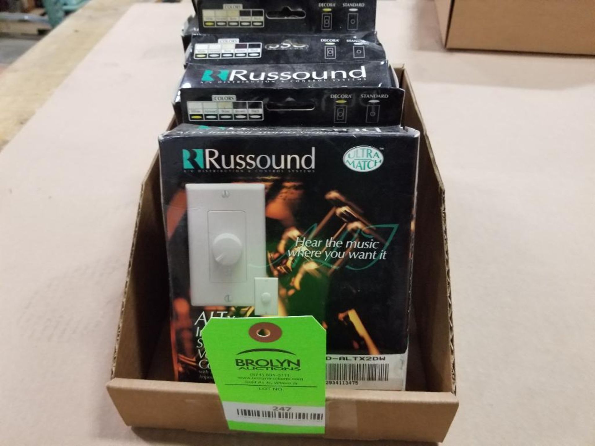 Qty 4 - Russound ALTx In-Wall stereo volume control.