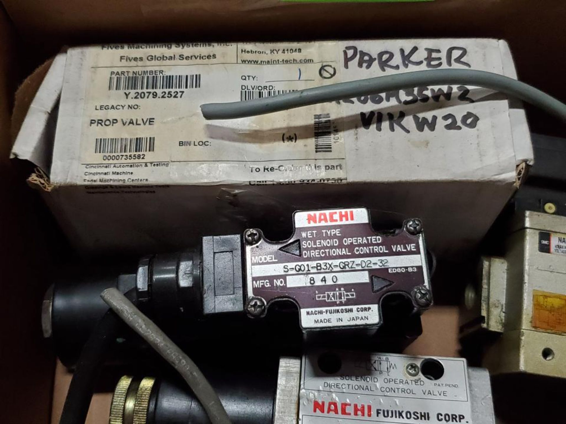 Assorted flow control solenoid valves. Nachi, SMC, Parker. - Image 3 of 5