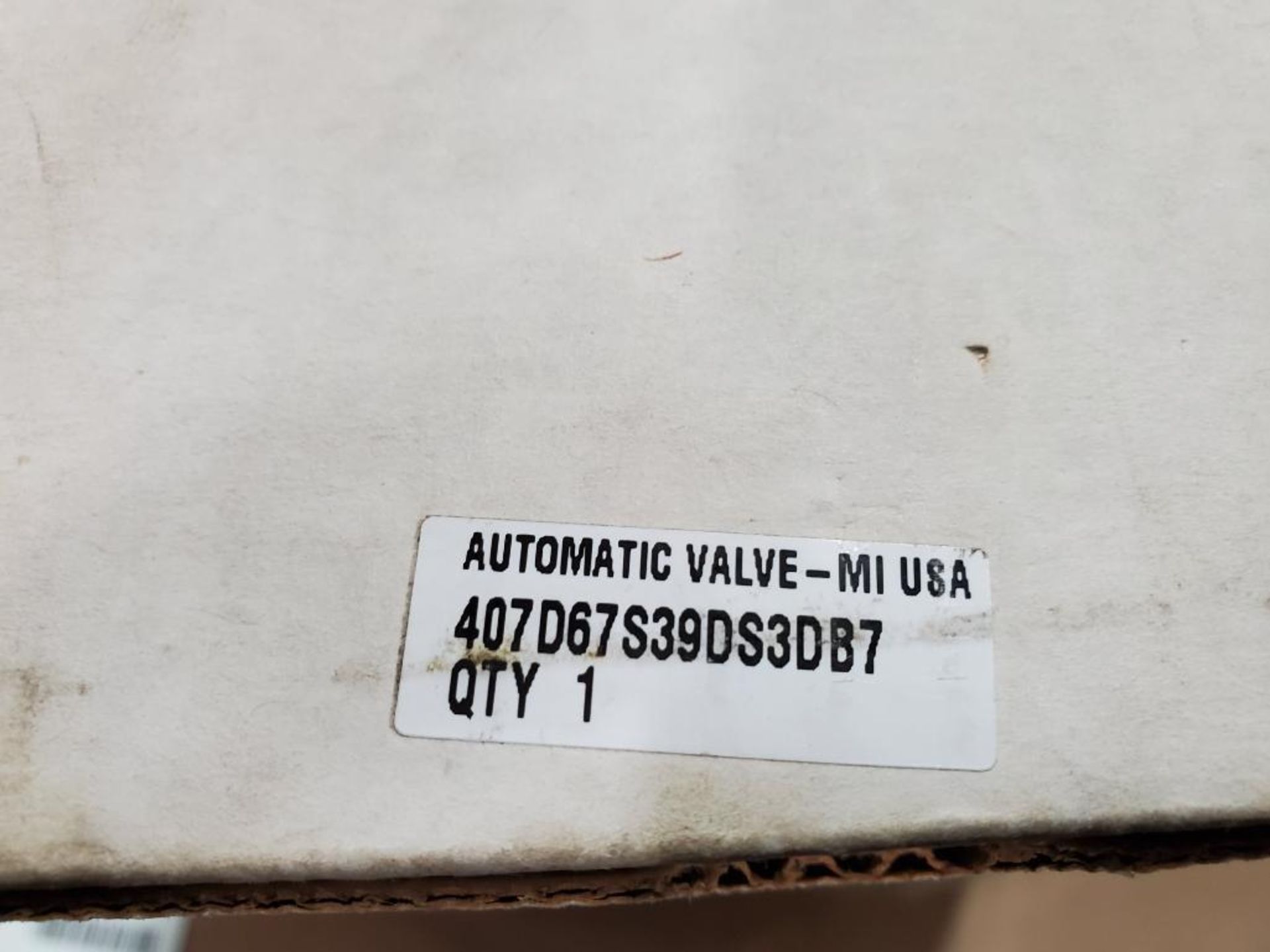 Qty 2 - Automatic Valve 407D67S39DS3DB7 valve. New in box. - Image 8 of 8