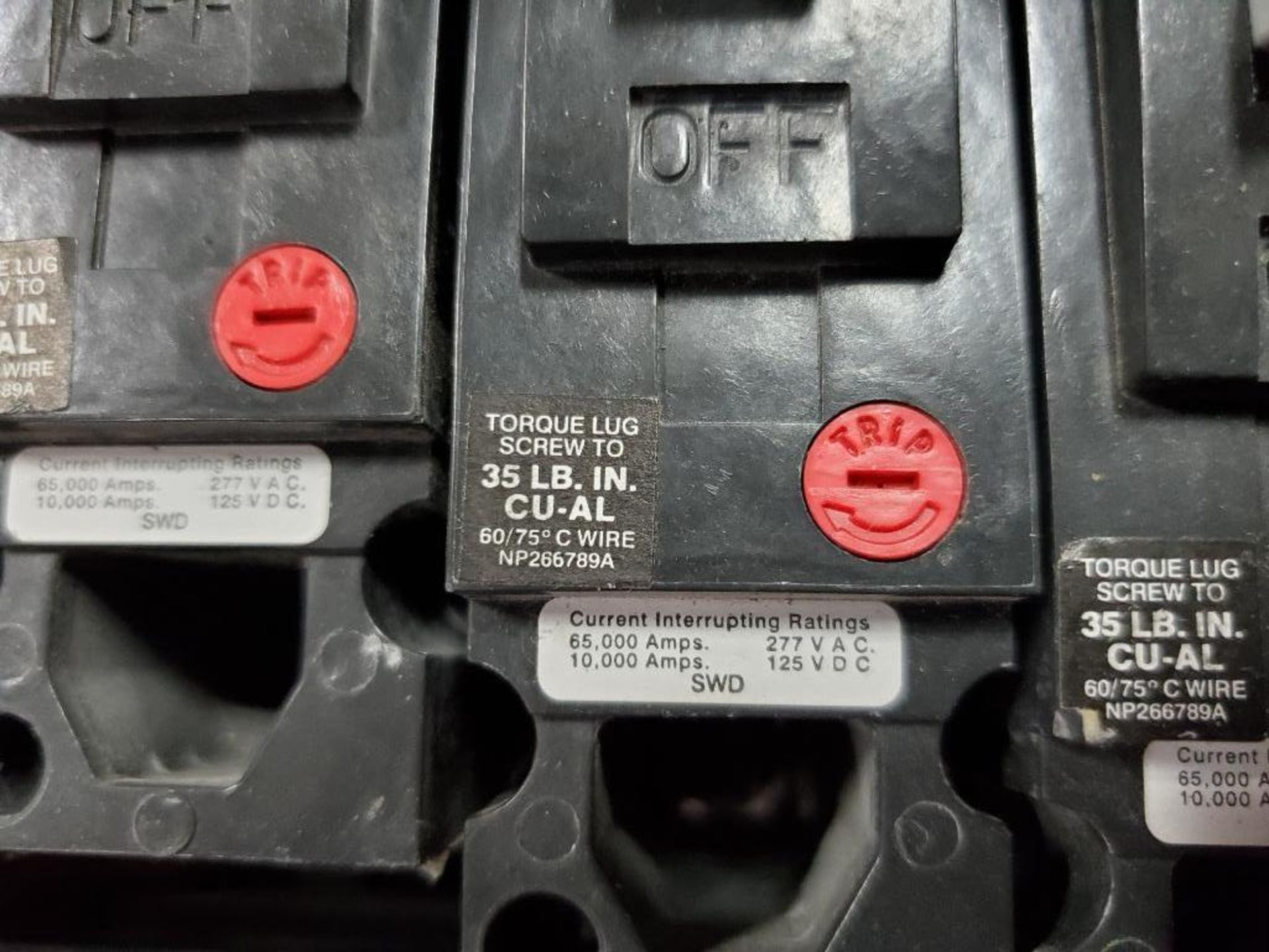 Qty 6 - GE 20AMP THED1113020 circuit breaker. - Image 4 of 5