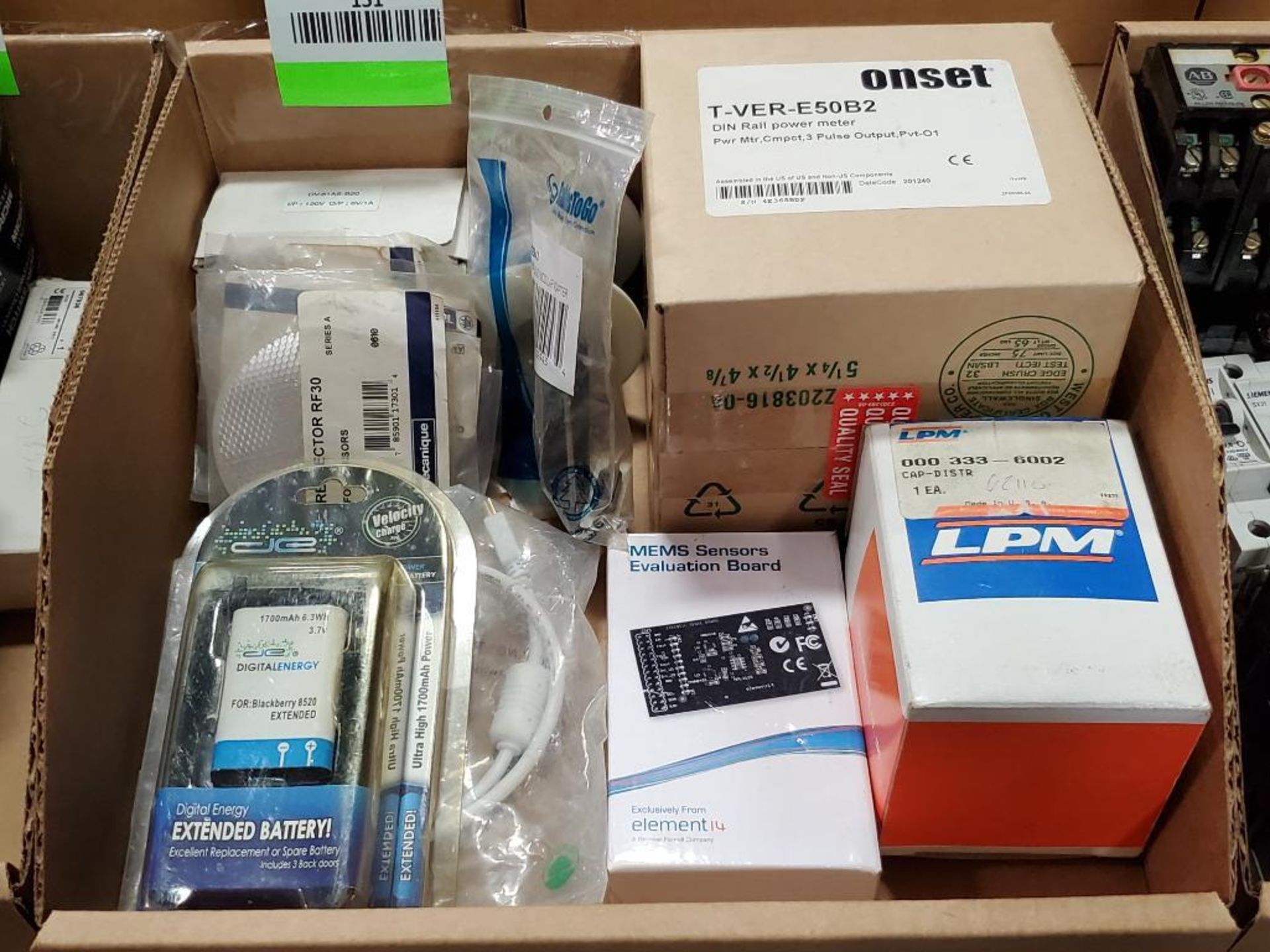 Assorted new in box electrical. Onset, LPM, Digital Energy.