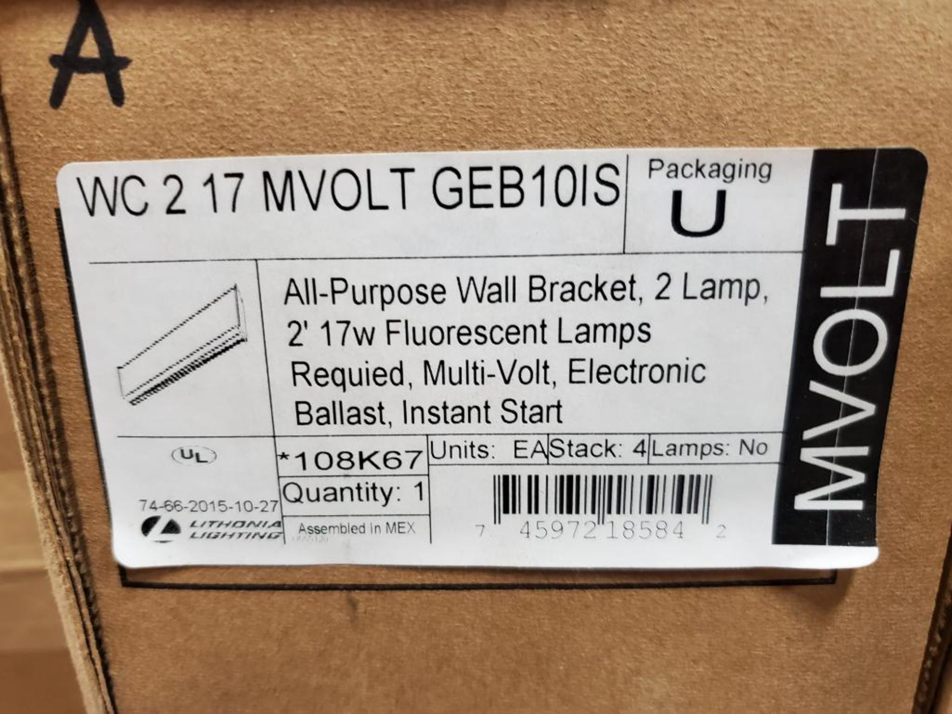 Qty 3 - Lithonia Lighting WC217 MVOLT GEB10IS fixture. New in box. - Image 2 of 3