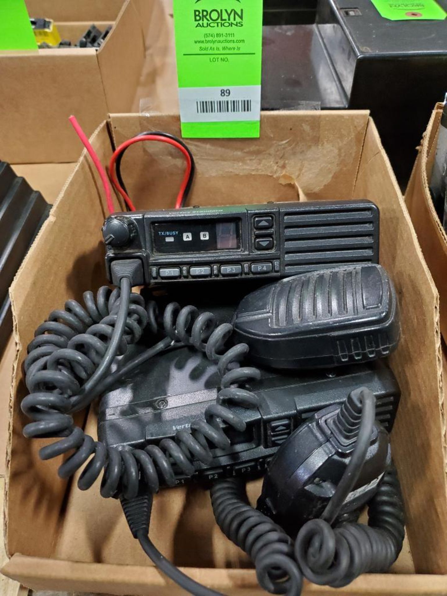 Qty 2 - Vertex Standard LMR. INC. two way radio. VX-2100-G7-25.