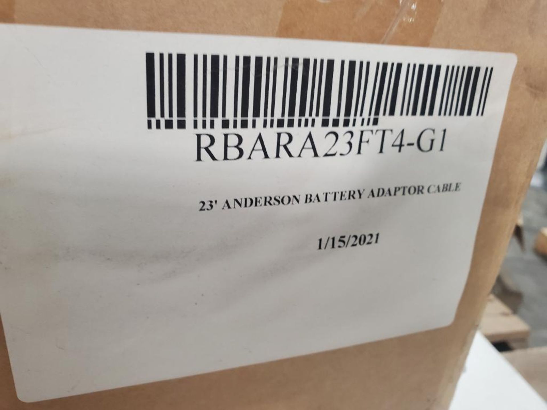 Qty 15 - Anderson 23ft battery adapter cable. RBARA23FT4-G1. 175A, 600V plug. New in box. - Image 4 of 8