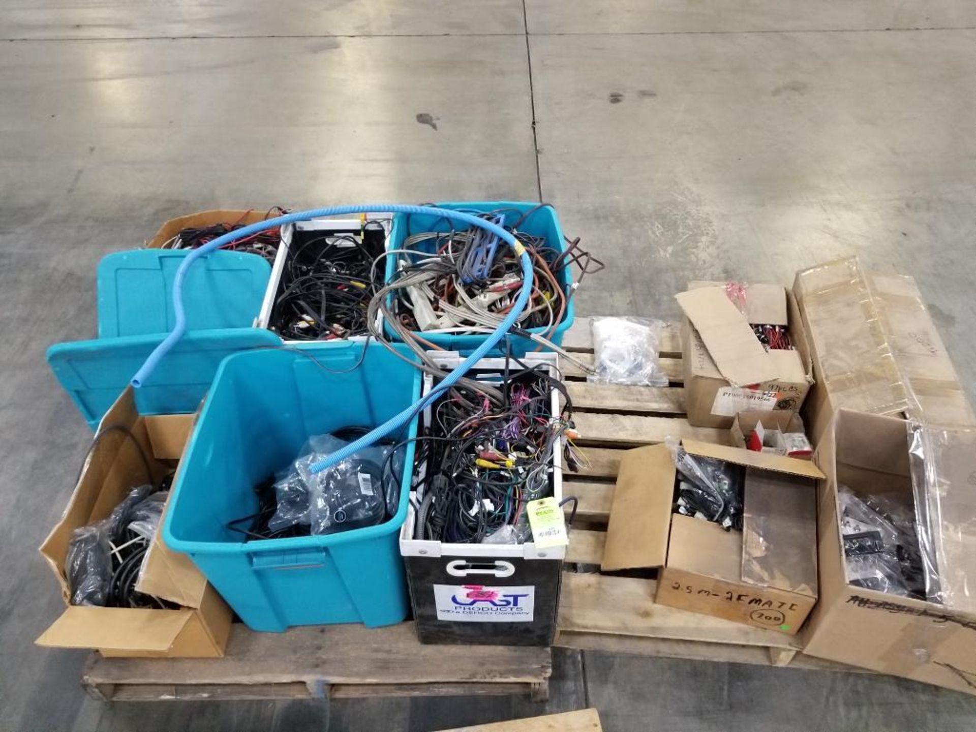 Large lot of assorted electrical and hardware equipment.