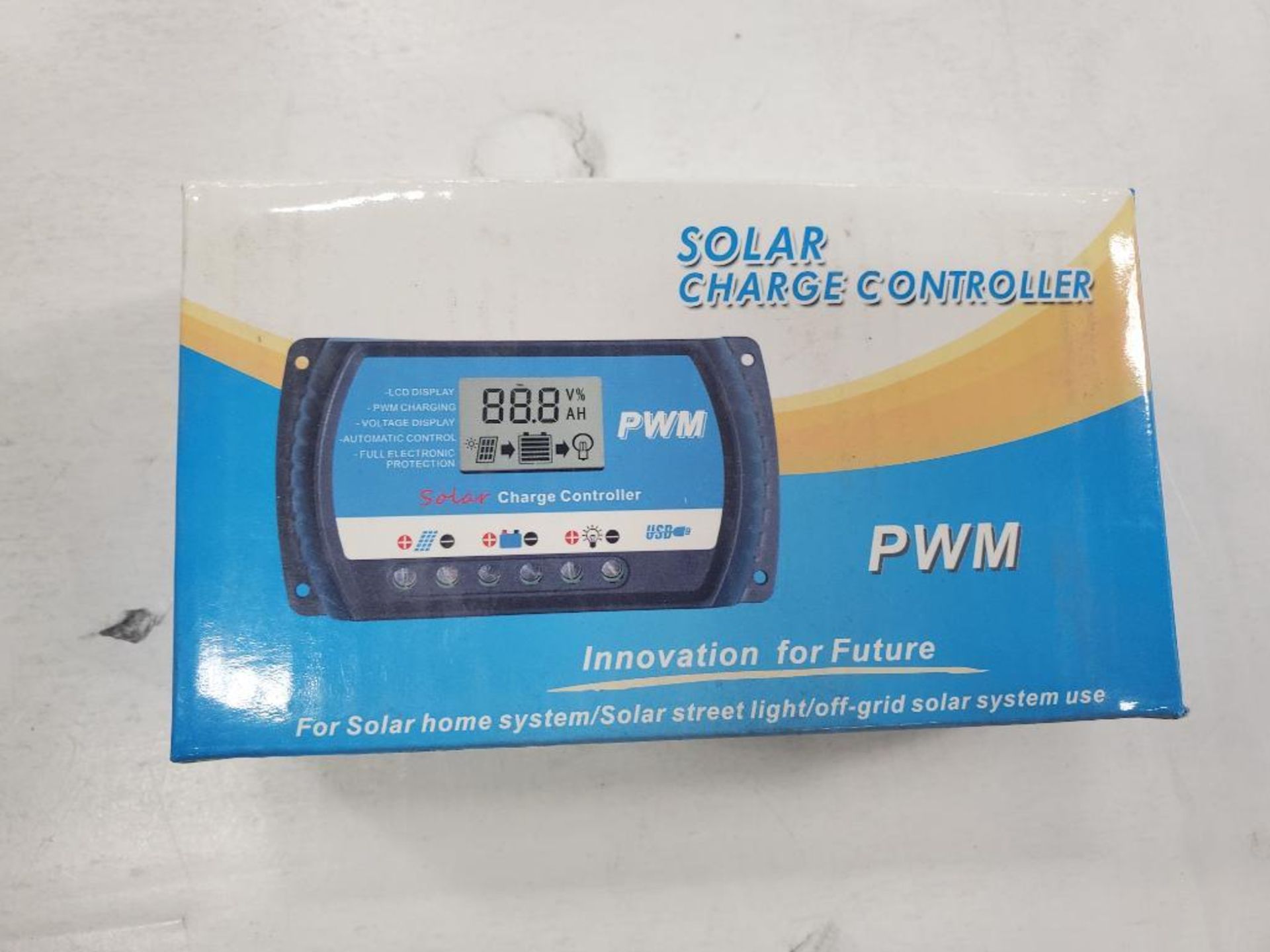 Qty 50 - PWM solar charge controller. New in box.
