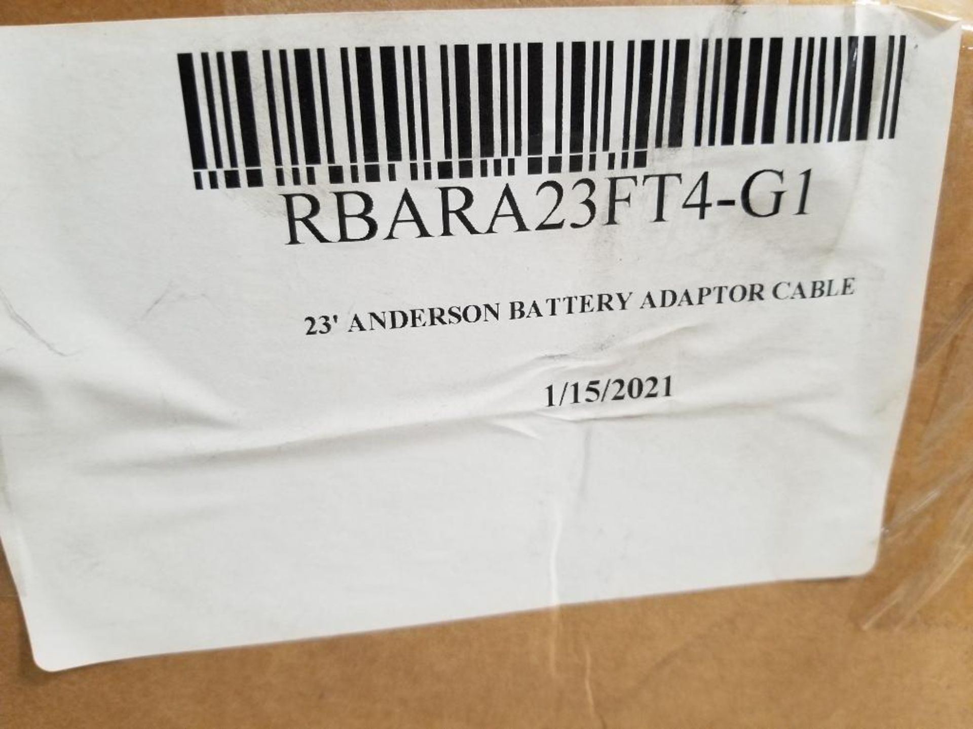 Qty 15 - Anderson 23ft battery adapter cable. RBARA23FT4-G1. 175A, 600V plug. New in box. - Image 3 of 5