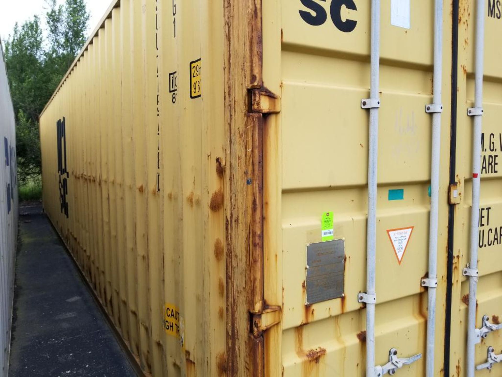 2006 Storage container. 40ft length. 9ft 6in tall. Type NL40H-181A. Max gross weight 67,200lbs. - Image 4 of 9