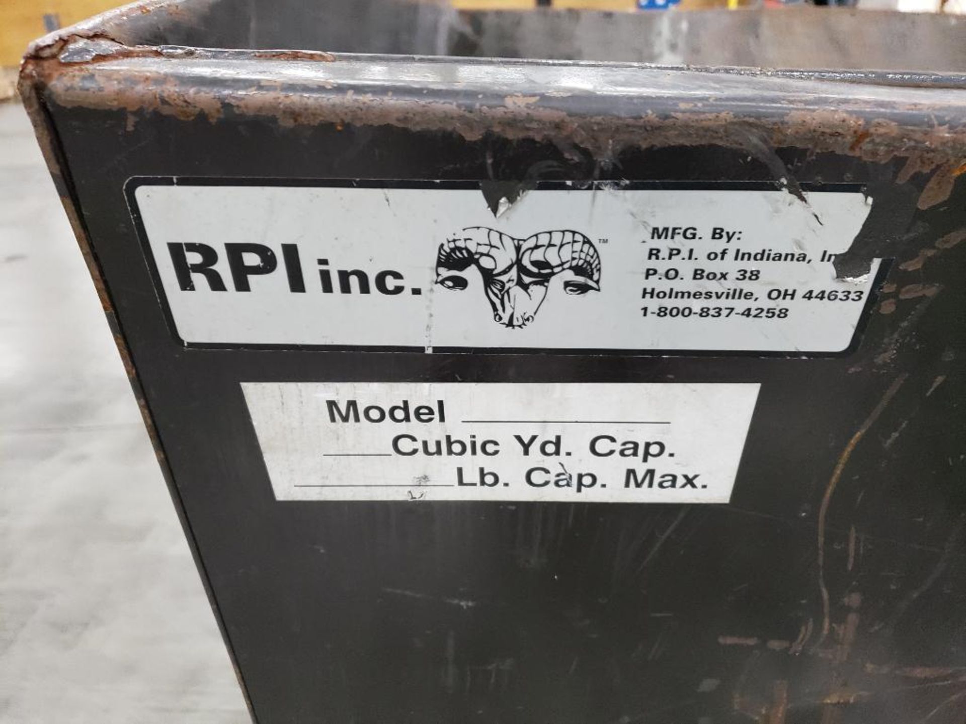 RPI INC, self dumping hopper. - Image 10 of 12
