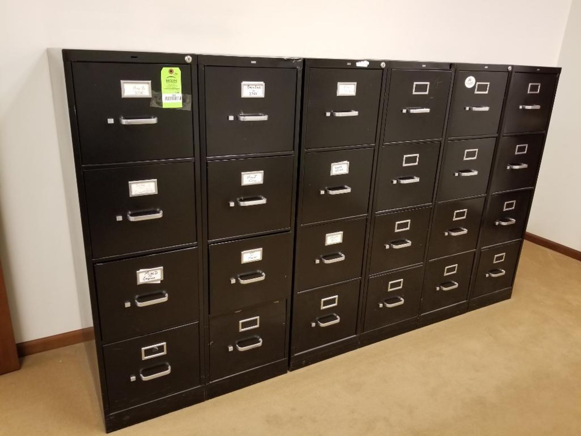 Qty 6 - Assorted filing cabinets. - Image 5 of 6