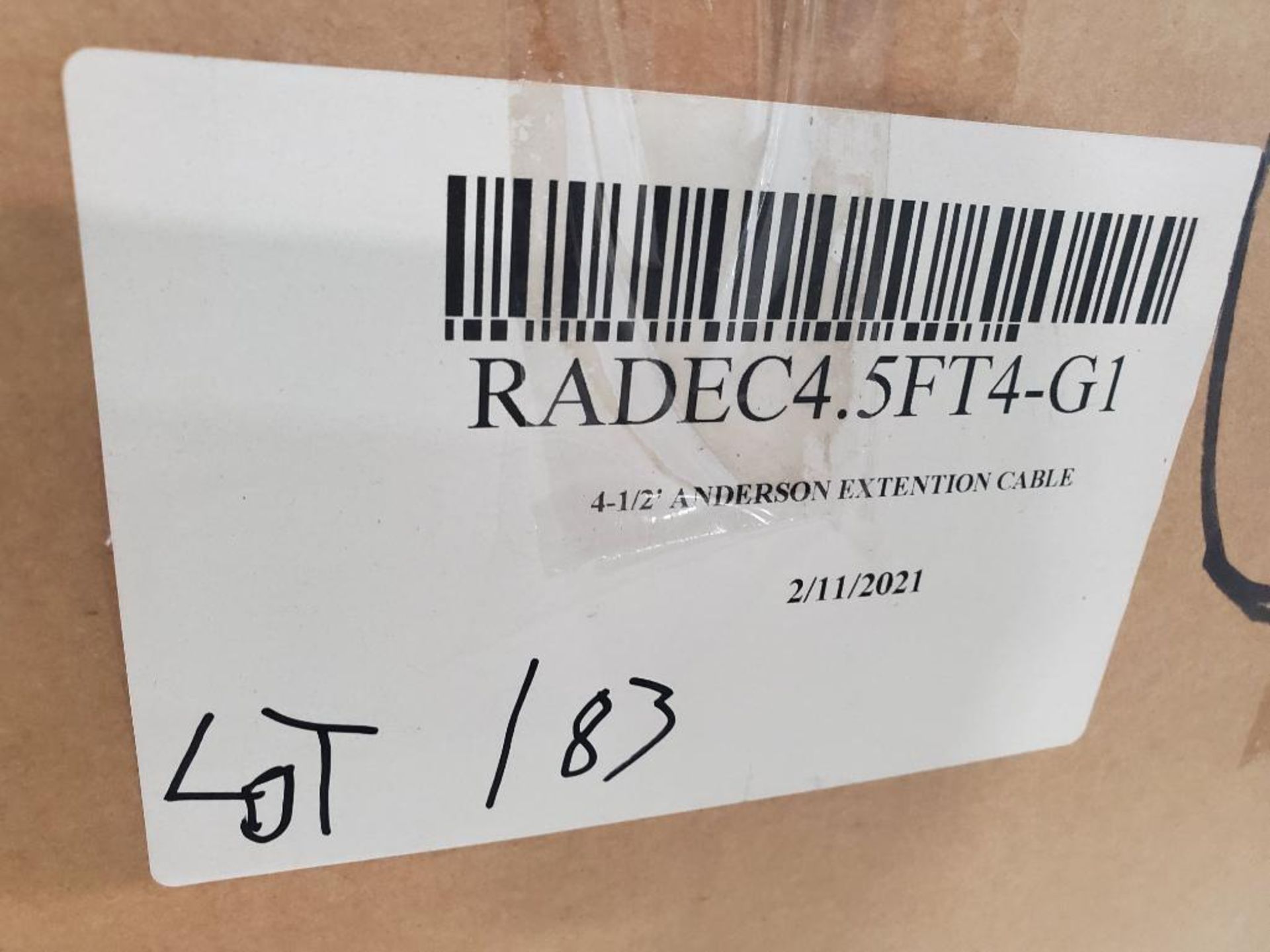 Qty 50 - Anderson 4.5ft battery extension cable. RADEC4.5FT4-G1. 175A, 600V plug. New in box. - Image 4 of 6