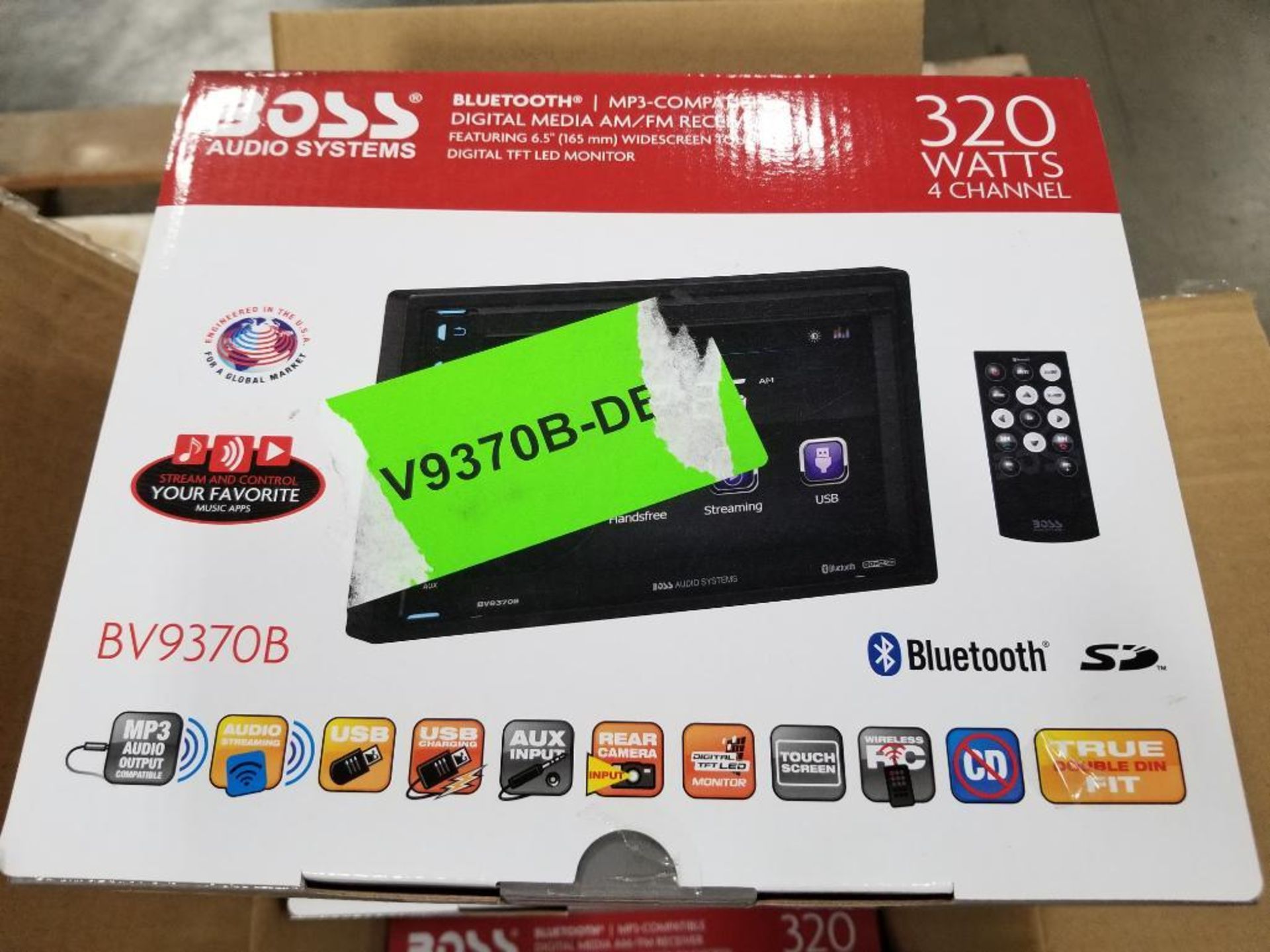 Qty 4 - BOSS Audio Systems BV9370B 320W, 4-channel, bluetooth, MP3 compatible digital media player. - Image 2 of 3