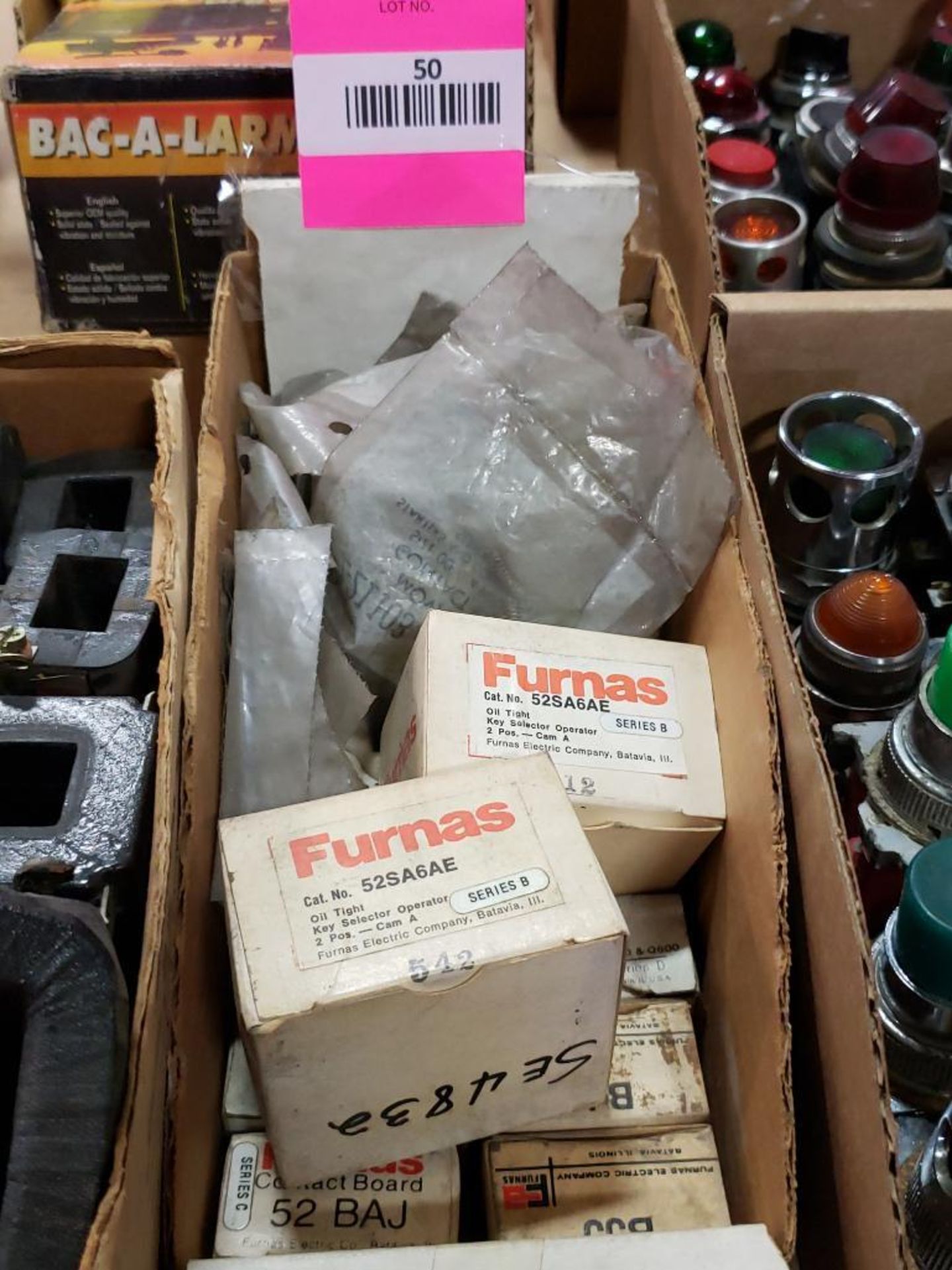 Assorted new in box electrical. Furnas.