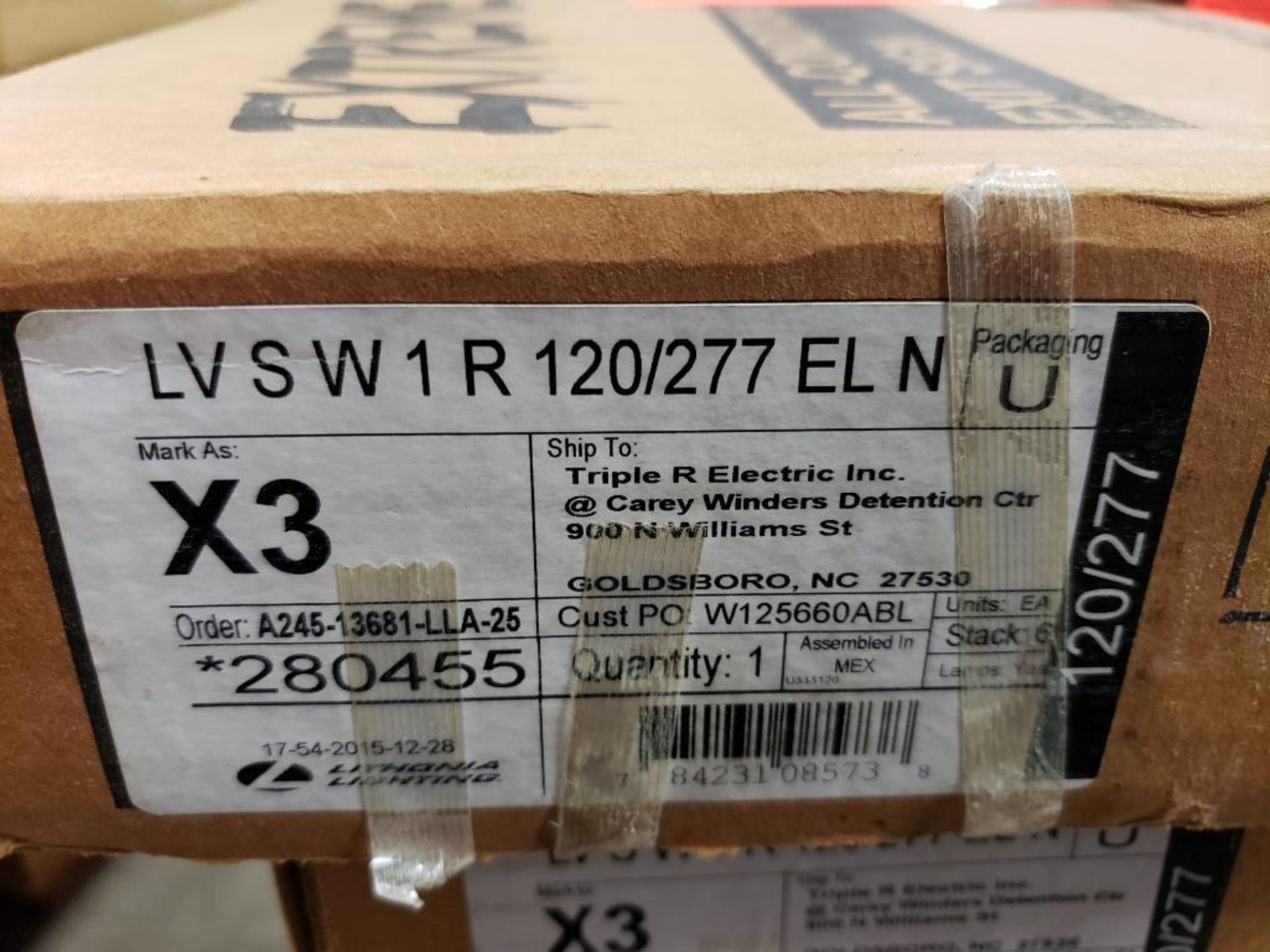 Lithonia Lighting LVSW1R 120/277 Extreme all conditions exit sign. New in box. - Image 5 of 5