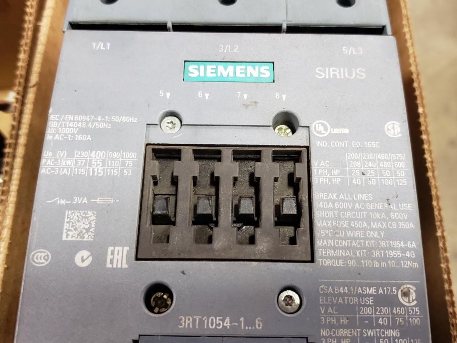 Siemens Sirius 3RT1054-1...6 contactor. - Image 3 of 4