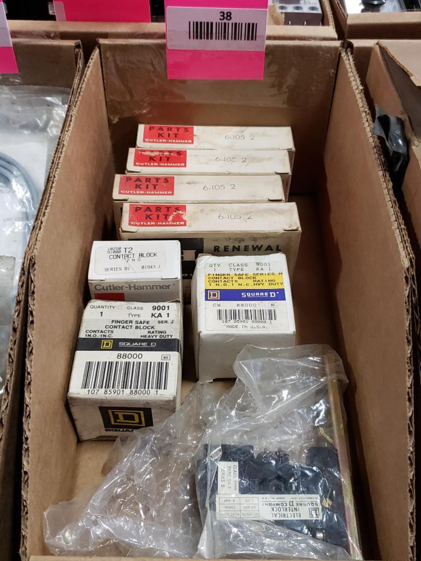 Assorted new in package electrical. Cutler Hammer, Square-D.