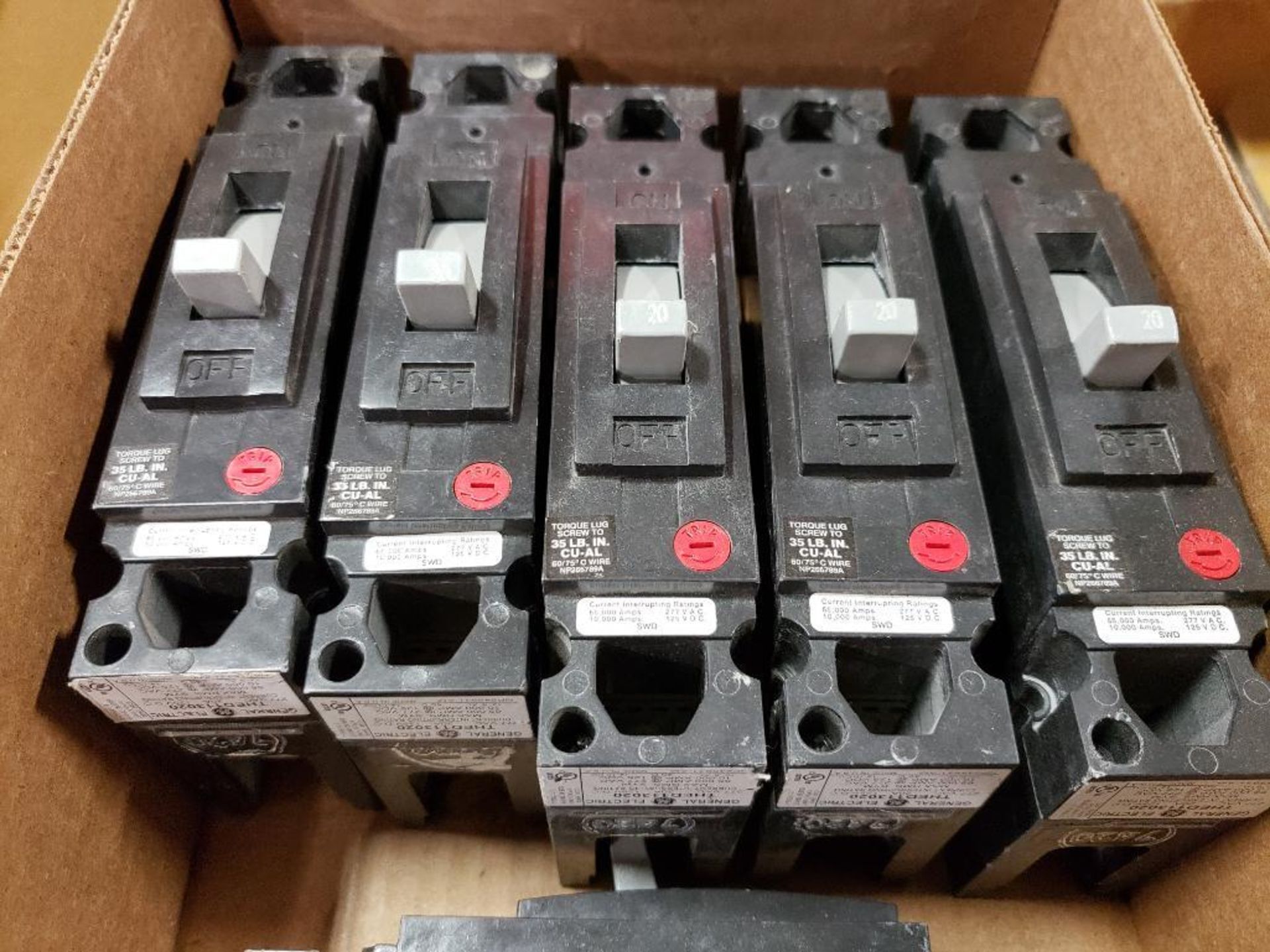 Qty 6 - GE 20AMP THED1113020 circuit breaker. - Image 2 of 6