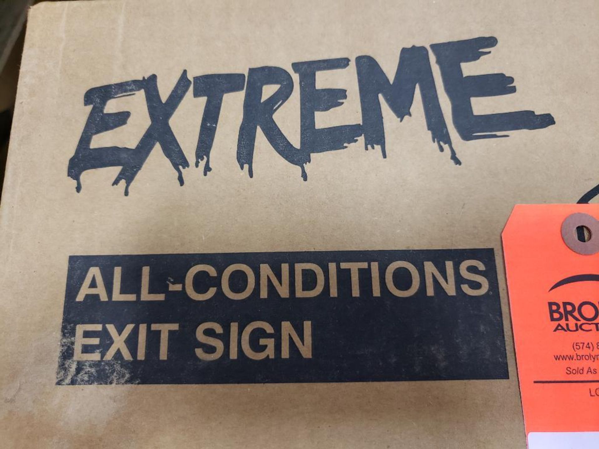 Lithonia Lighting LVSW1R 120/277 Extreme all conditions exit sign. New in box. - Image 2 of 5
