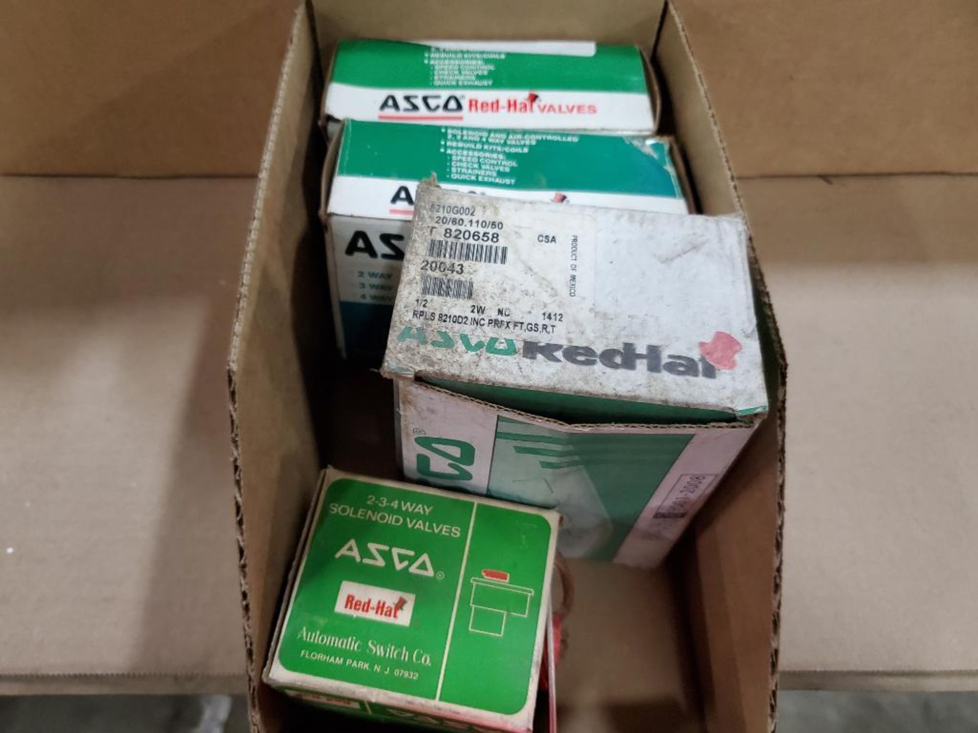 Assorted new in box ASCO parts.