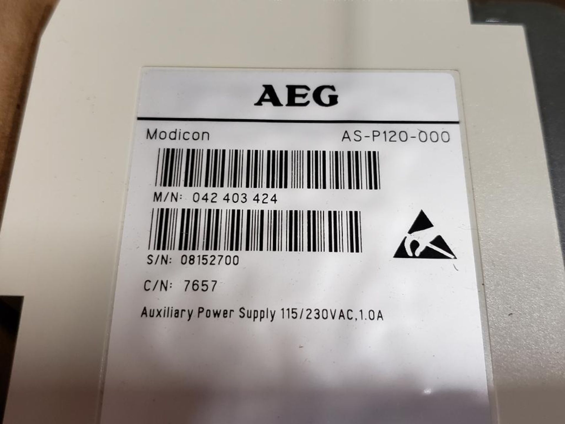 Qty 3 - AEG auxiliary power supply. AS-P120-000. - Image 4 of 4