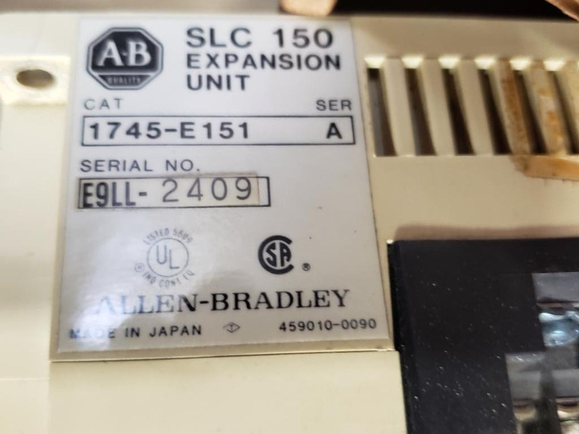 Allen Bradley SLC 150 expansion unit. 1745-E151. - Image 3 of 3