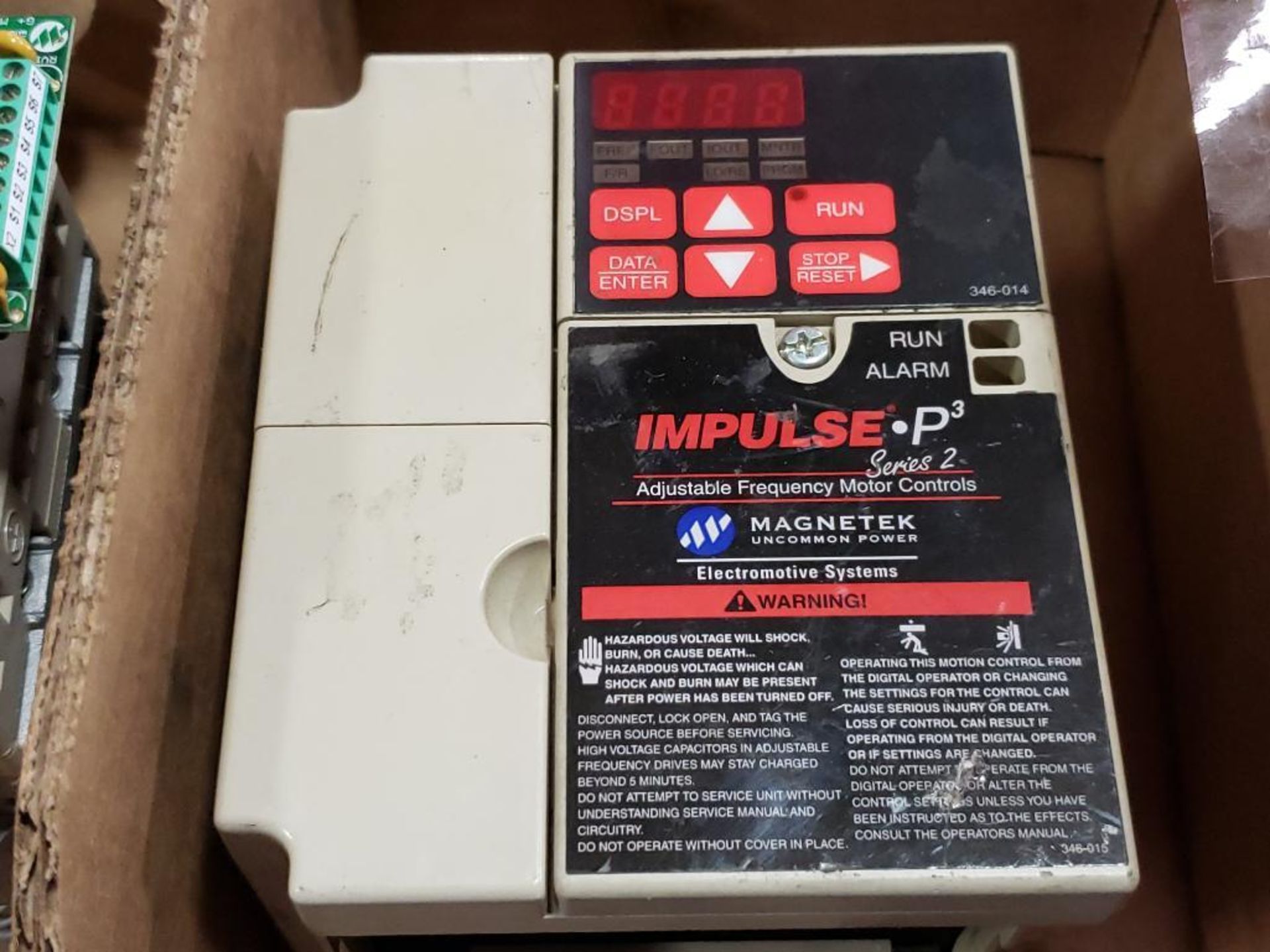 Magnetek Impulse P3 Series-2 adjustable frequency motor control. 4001-P2S2.. - Image 2 of 4