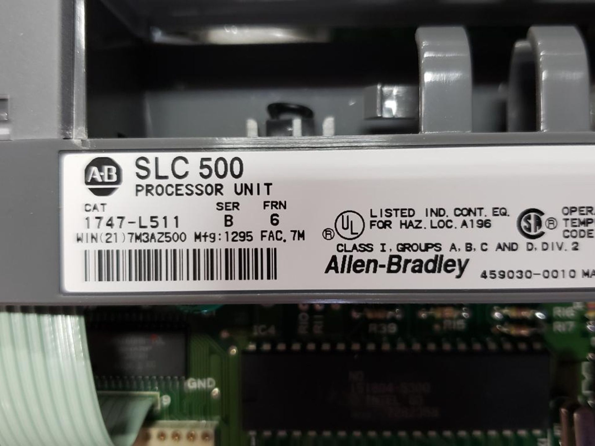 Allen Bradley SLC 5/01 programmable control rack. CPU, Input, output. - Image 7 of 11