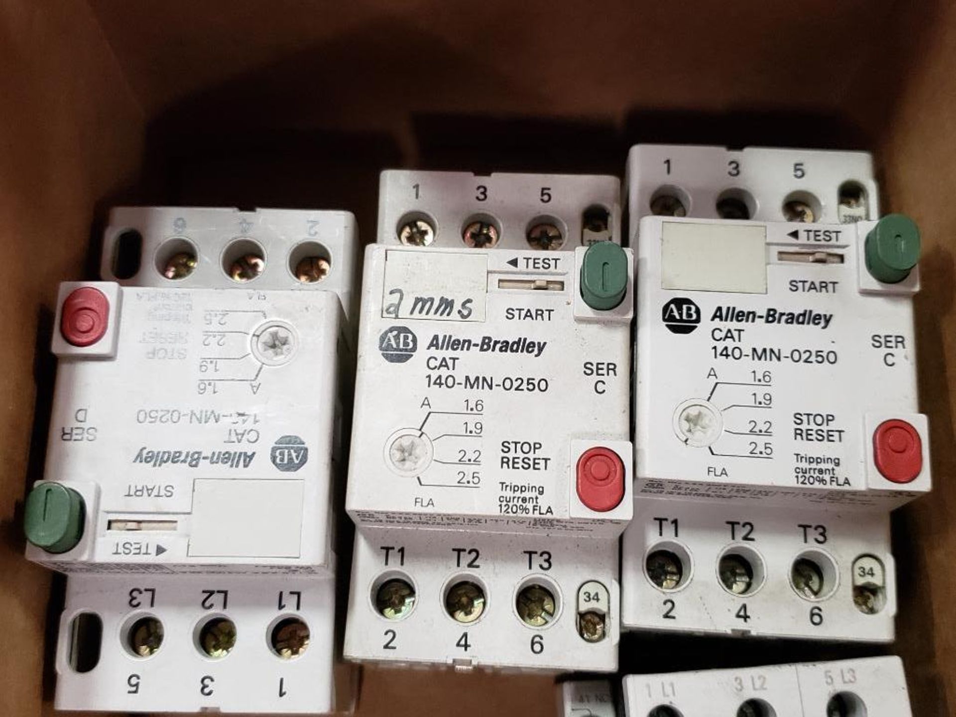 Assorted electrical motor protector, contactor. Siemens, Allen Bradley. - Image 2 of 6