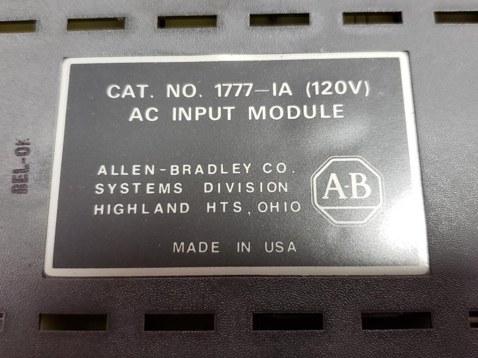 Allen Bradley 1777-IA 120V AC input module. - Image 5 of 6