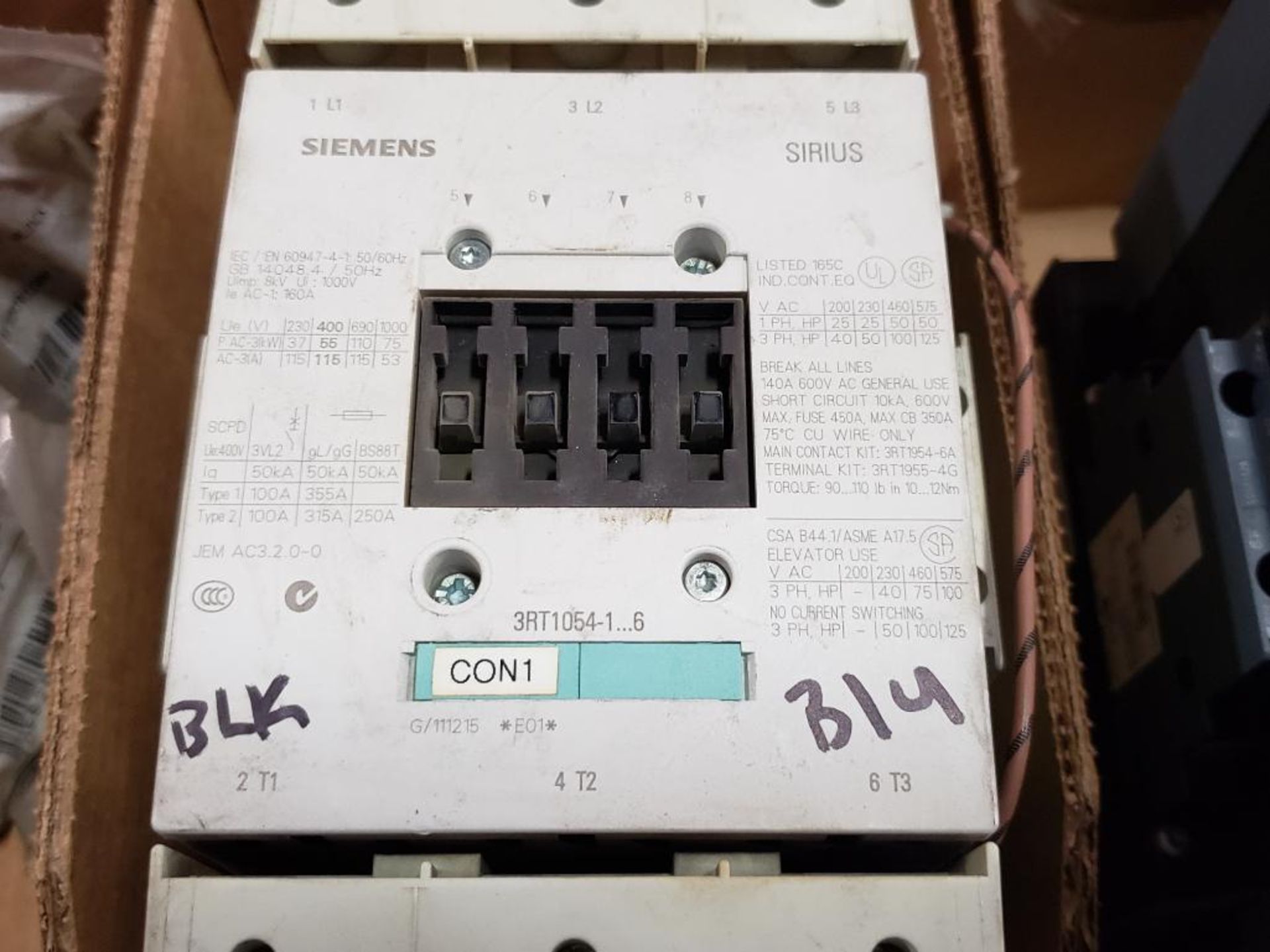 Siemens Sirius 3RT1054-1...6 contactor. - Image 3 of 4