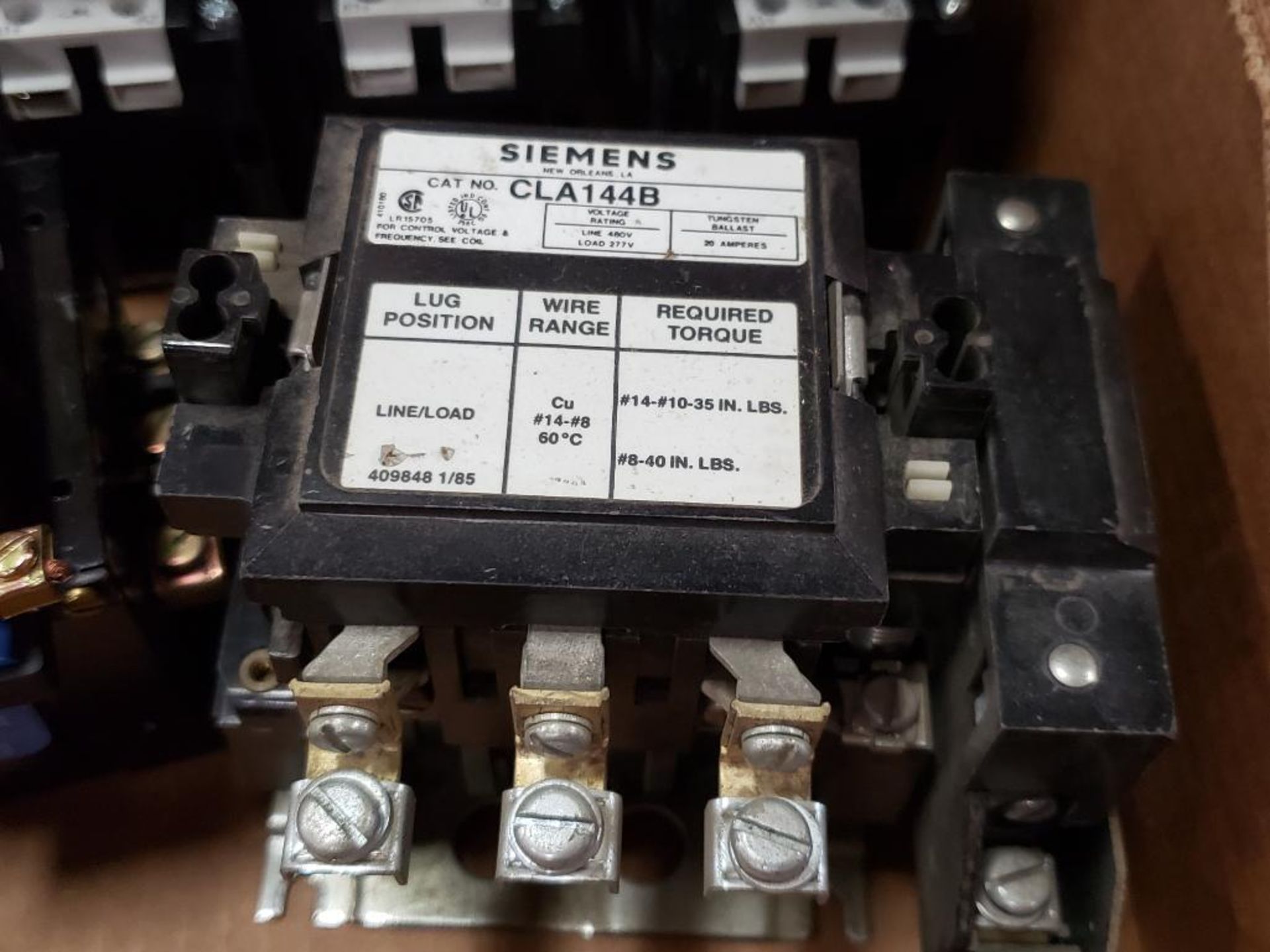 Assorted electrical contactor, relay. Siemens, Joslyn Clark. - Image 3 of 6