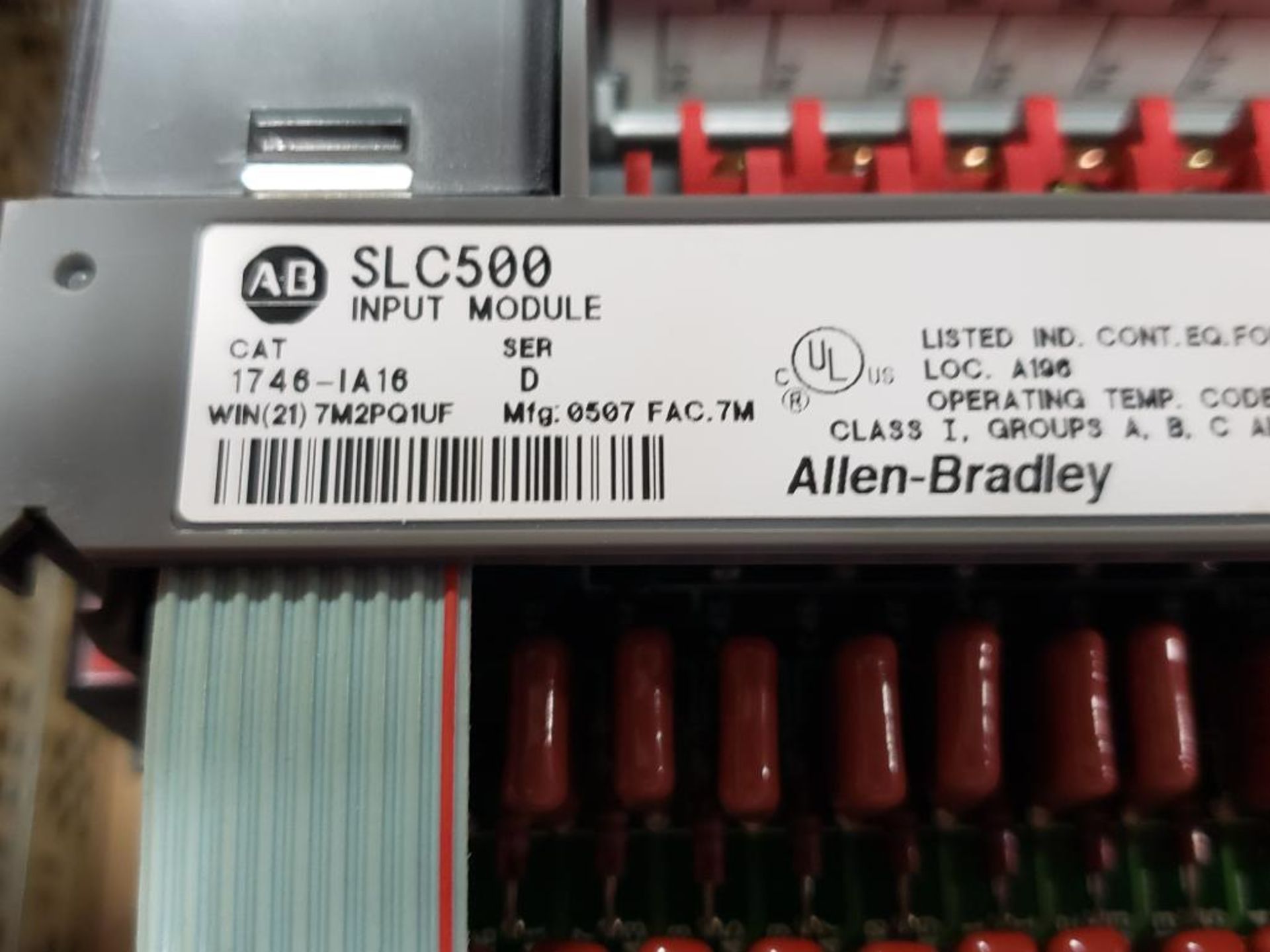 Allen Bradley SLC 5/04 programmable control rack. CPU, Input, output. - Image 12 of 14