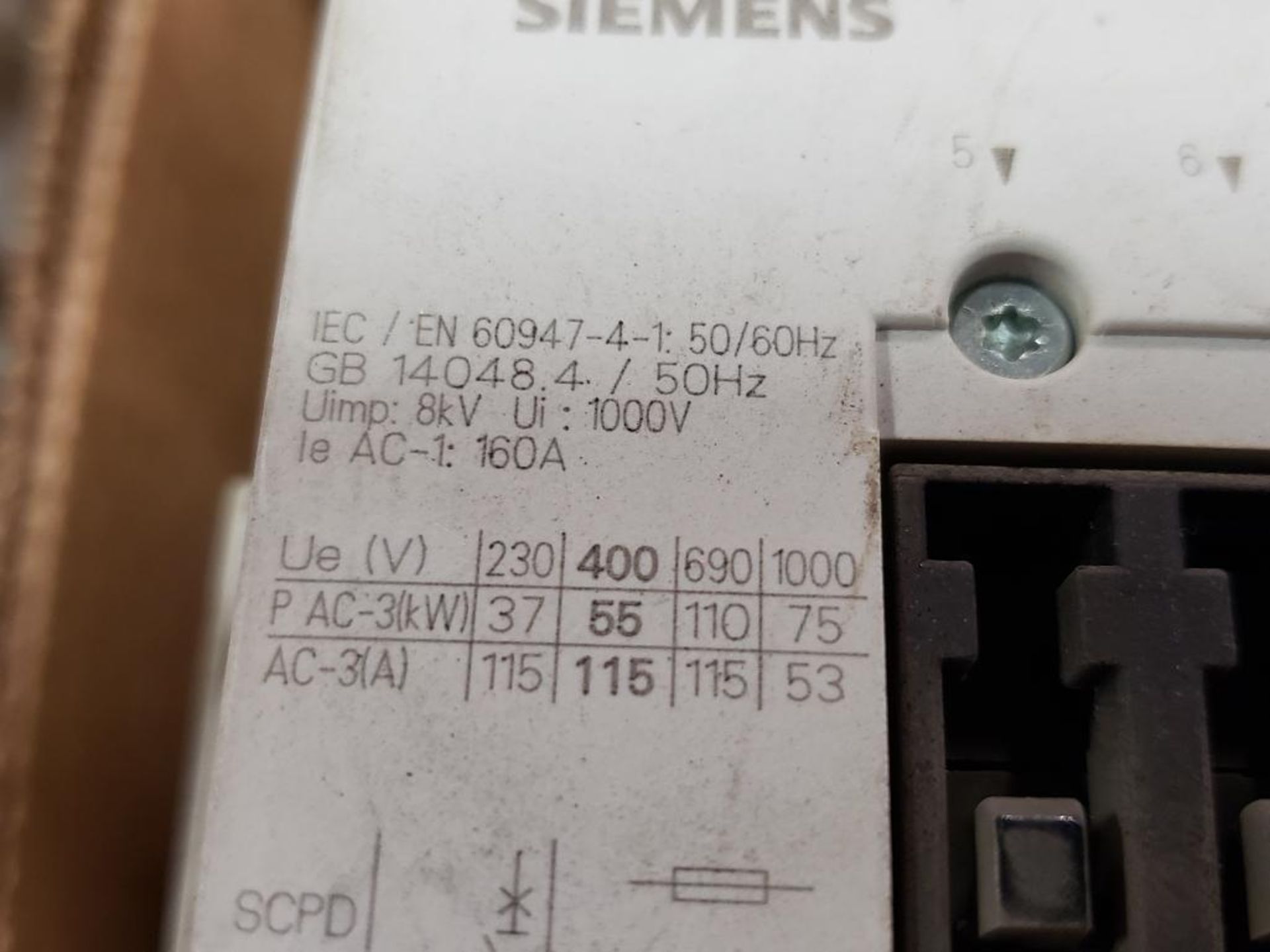 Siemens Sirius 3RT1054-1...6 contactor. - Image 4 of 4